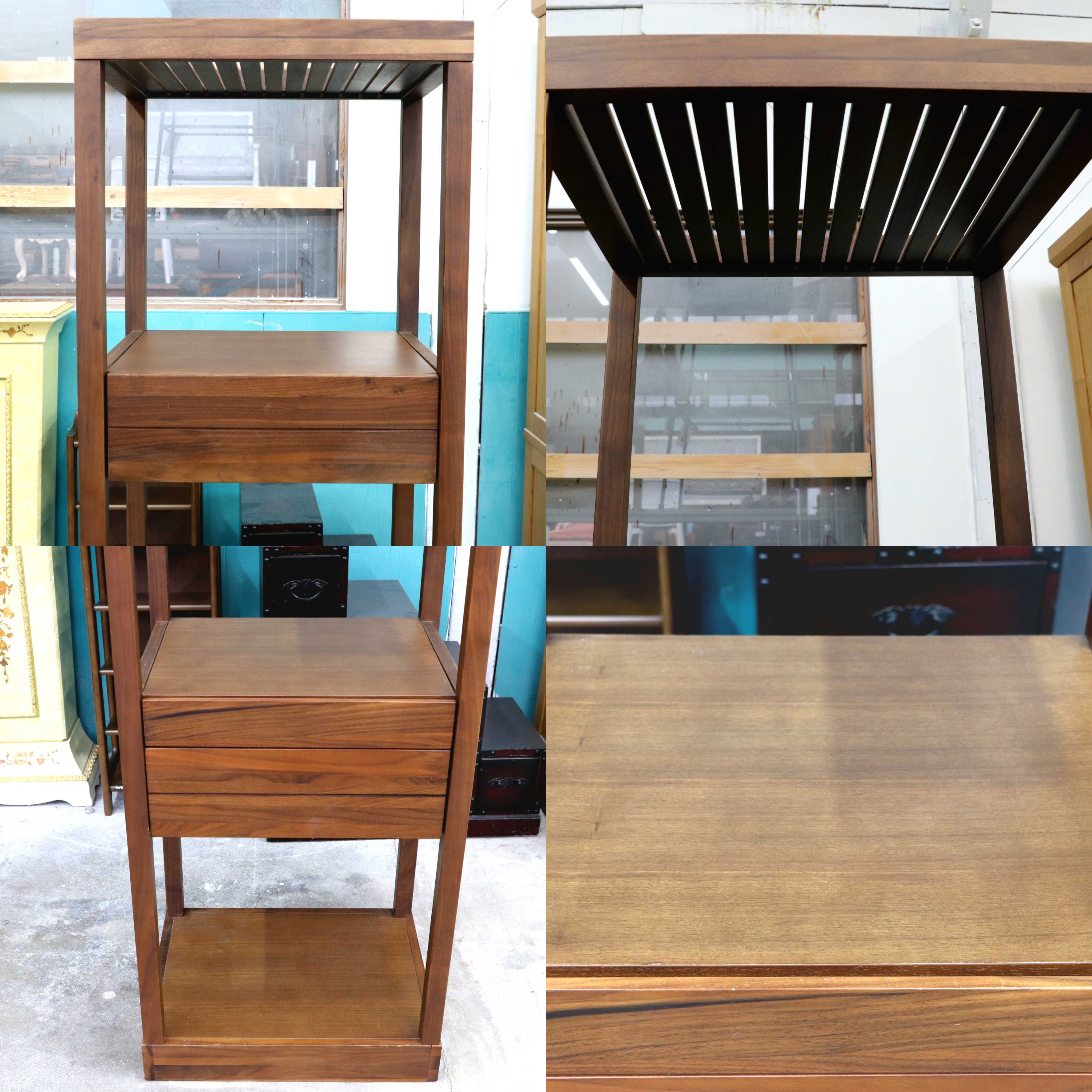 GMIK802○ウォールナット 飾り棚 縦長キャビネット ロングキャビネット 木製 キャビネット コーナーラック 多用途棚 ディスプレイラック