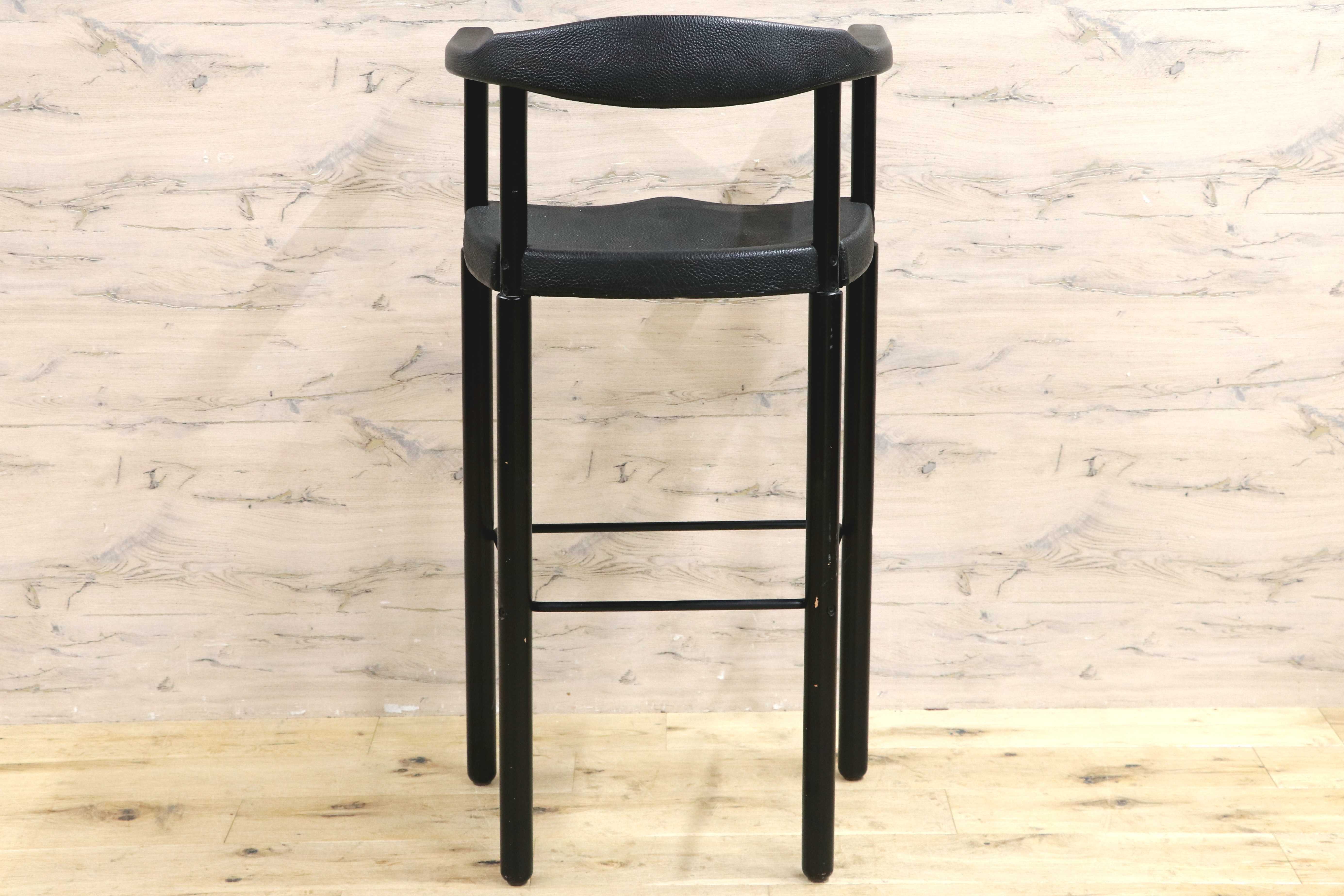 GMIS471I○レオナルド アームチェア カウンターチェアブラック デザイナーズ 椅子 INTER-DECOR取扱い 検) Cassina Strassle Collection