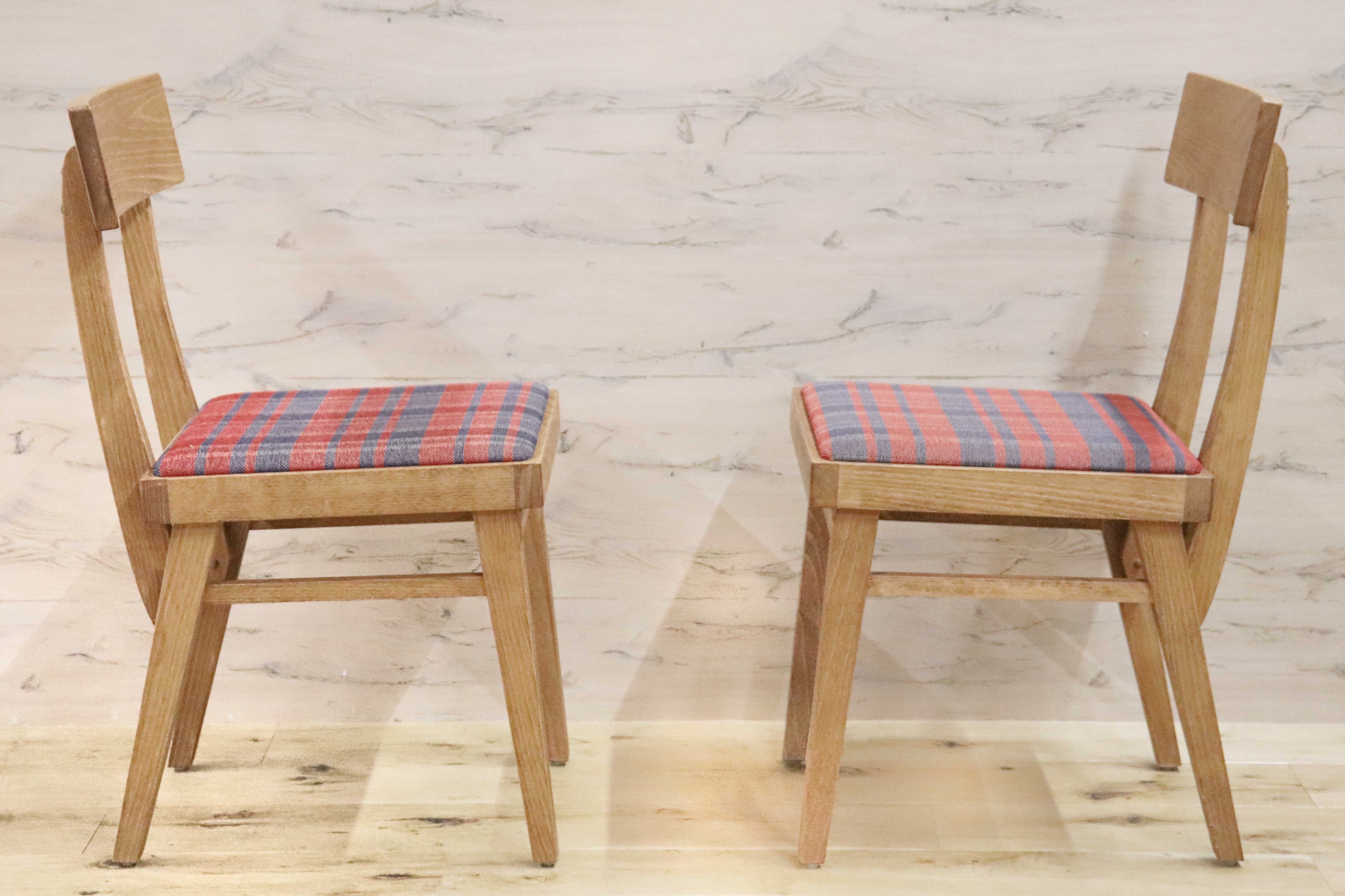 GMGH426A○Calore / カロレ 出雲 ダイニングチェア 椅子 2脚セット ファブリック マドラスチェック