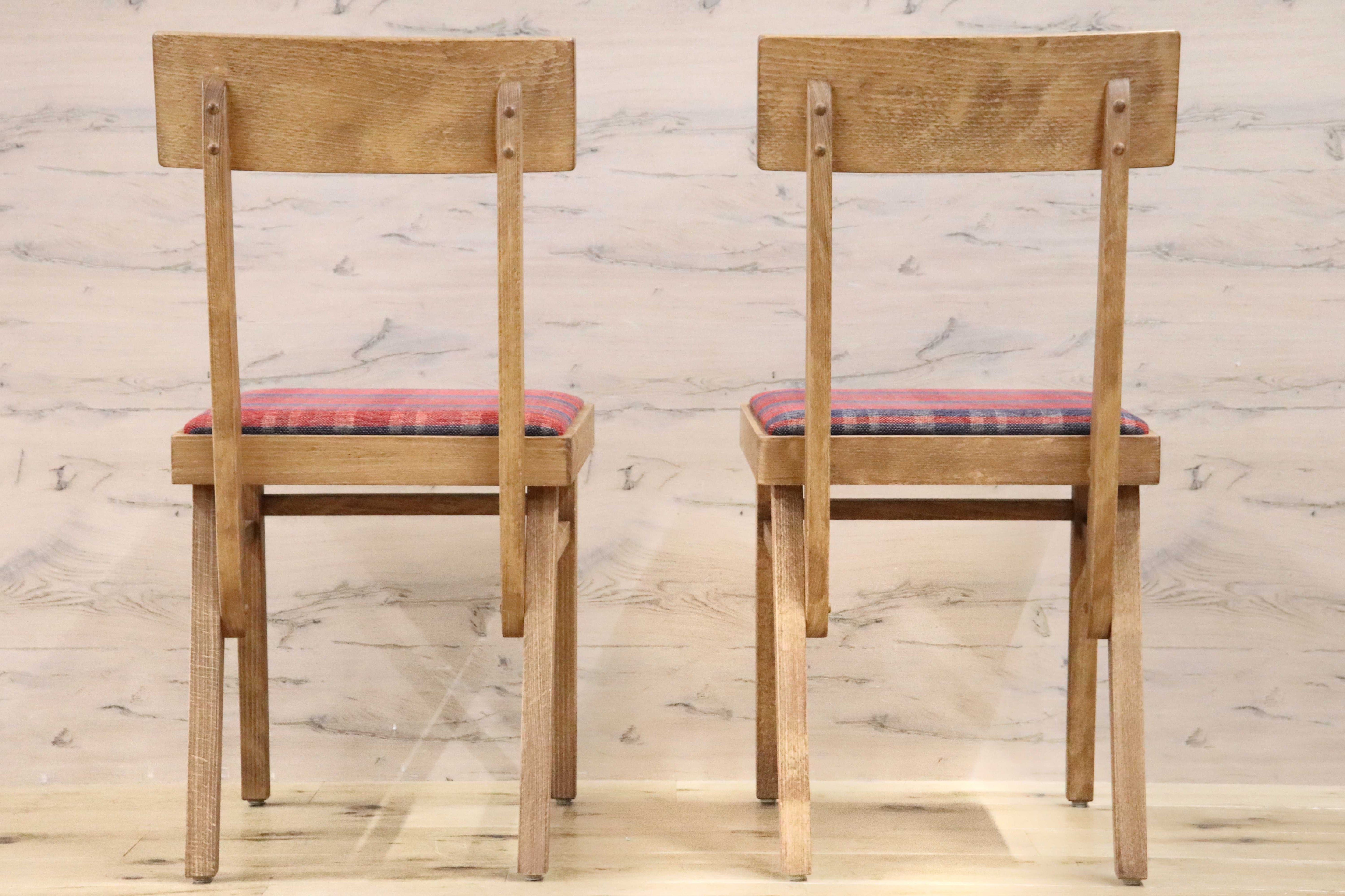 GMGH426C○Calore / カロレ 出雲 ダイニングチェア 椅子 2脚セット ファブリック マドラスチェック