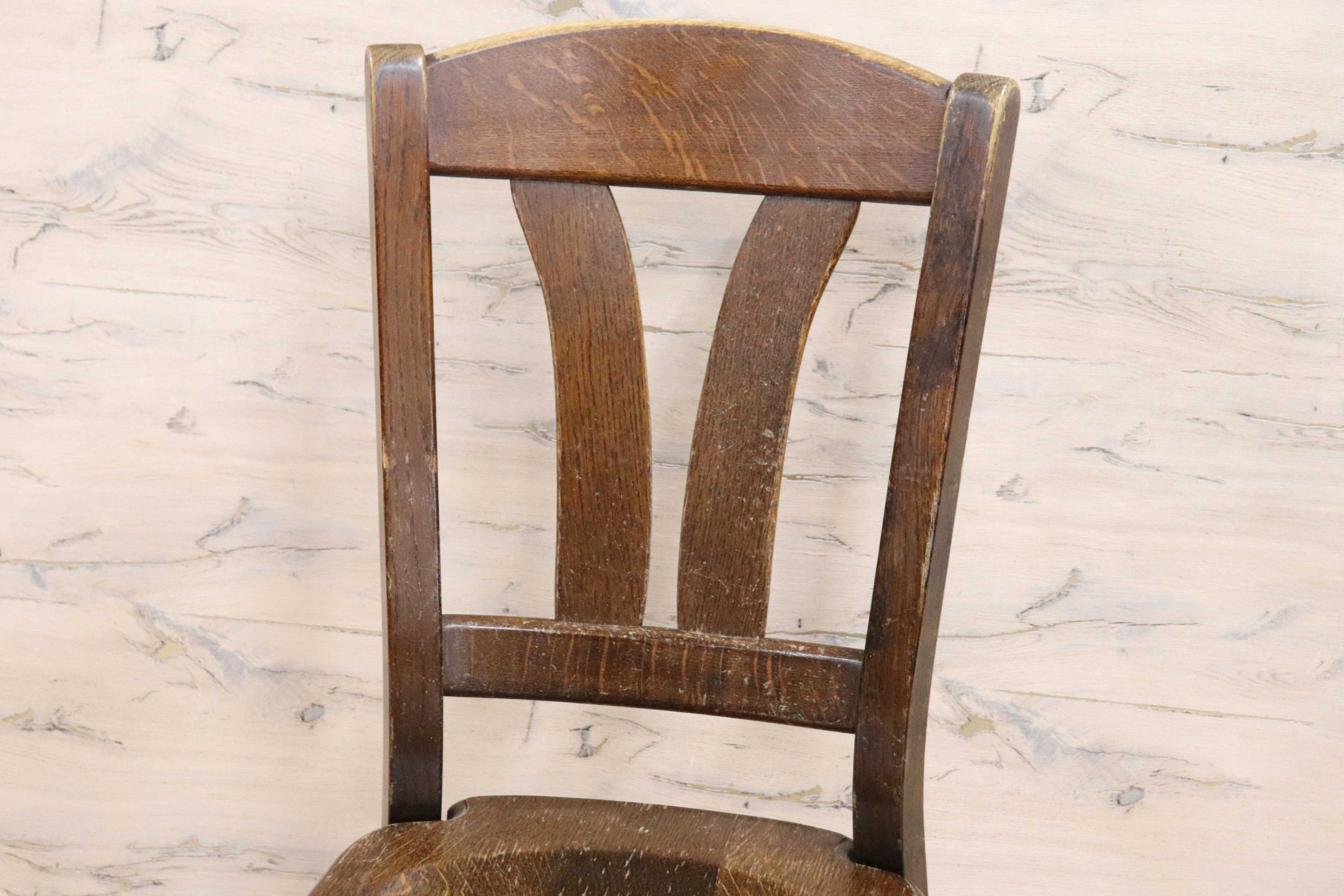 GMGH454A○オランダ製 ダッチカントリー ダイニングチェア 椅子 店舗什器 オーク無垢材 カントリー ヴィンテージ