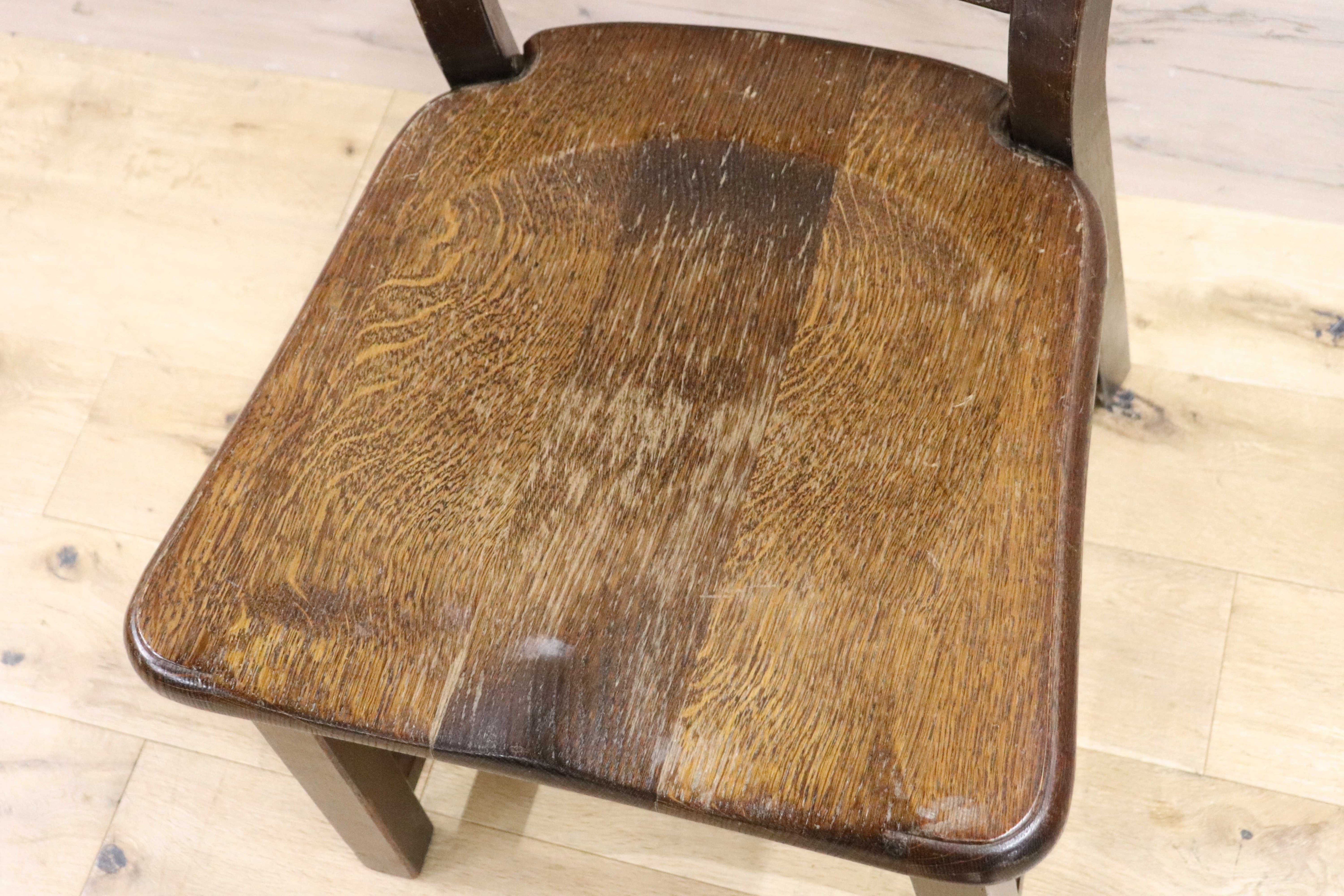 GMGH454A○オランダ製 ダッチカントリー ダイニングチェア 椅子 店舗什器 オーク無垢材 カントリー ヴィンテージ