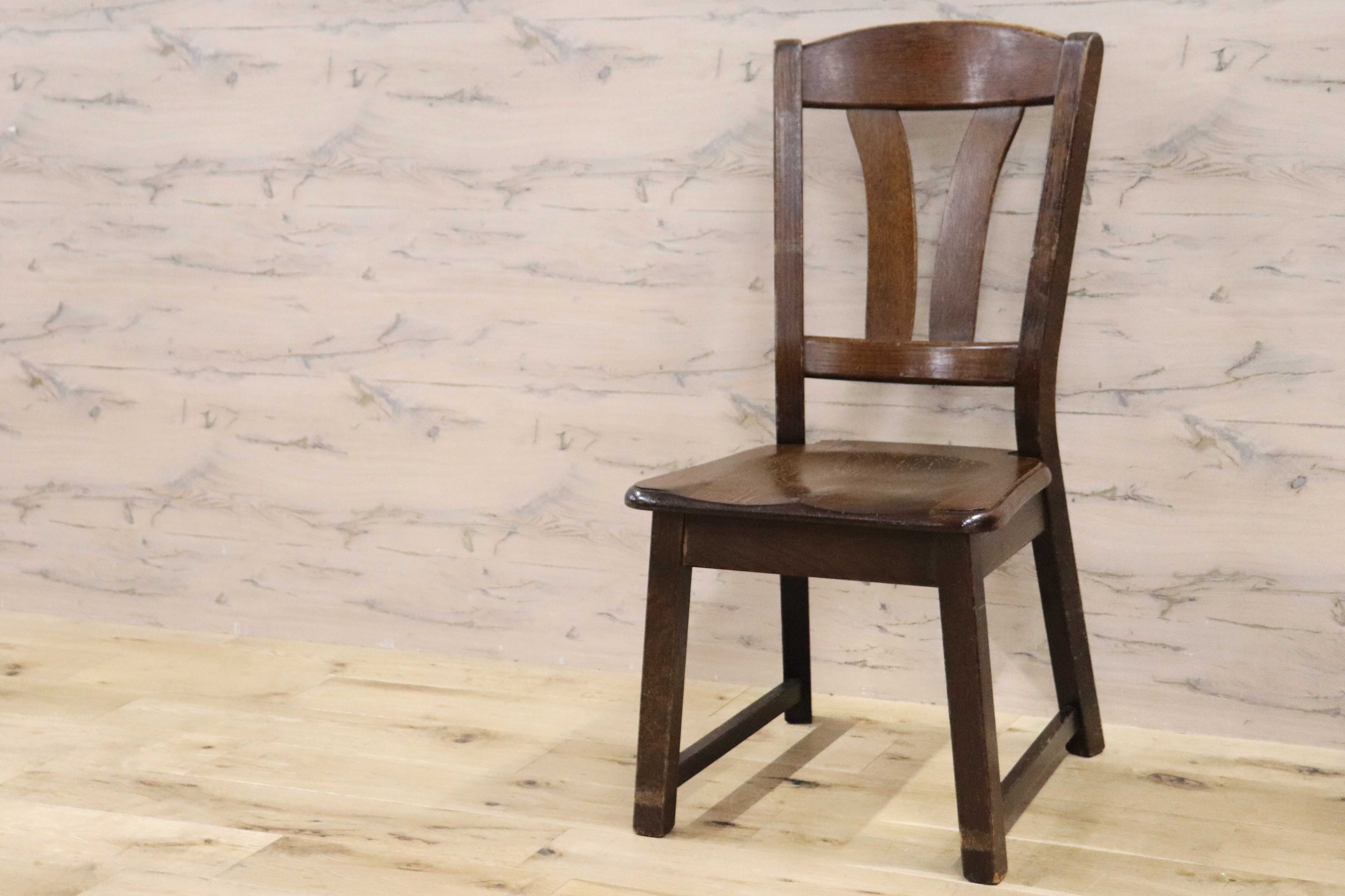 GMGH454B○オランダ製 ダッチカントリー ダイニングチェア 椅子 店舗什器 オーク無垢材 カントリー ヴィンテージ