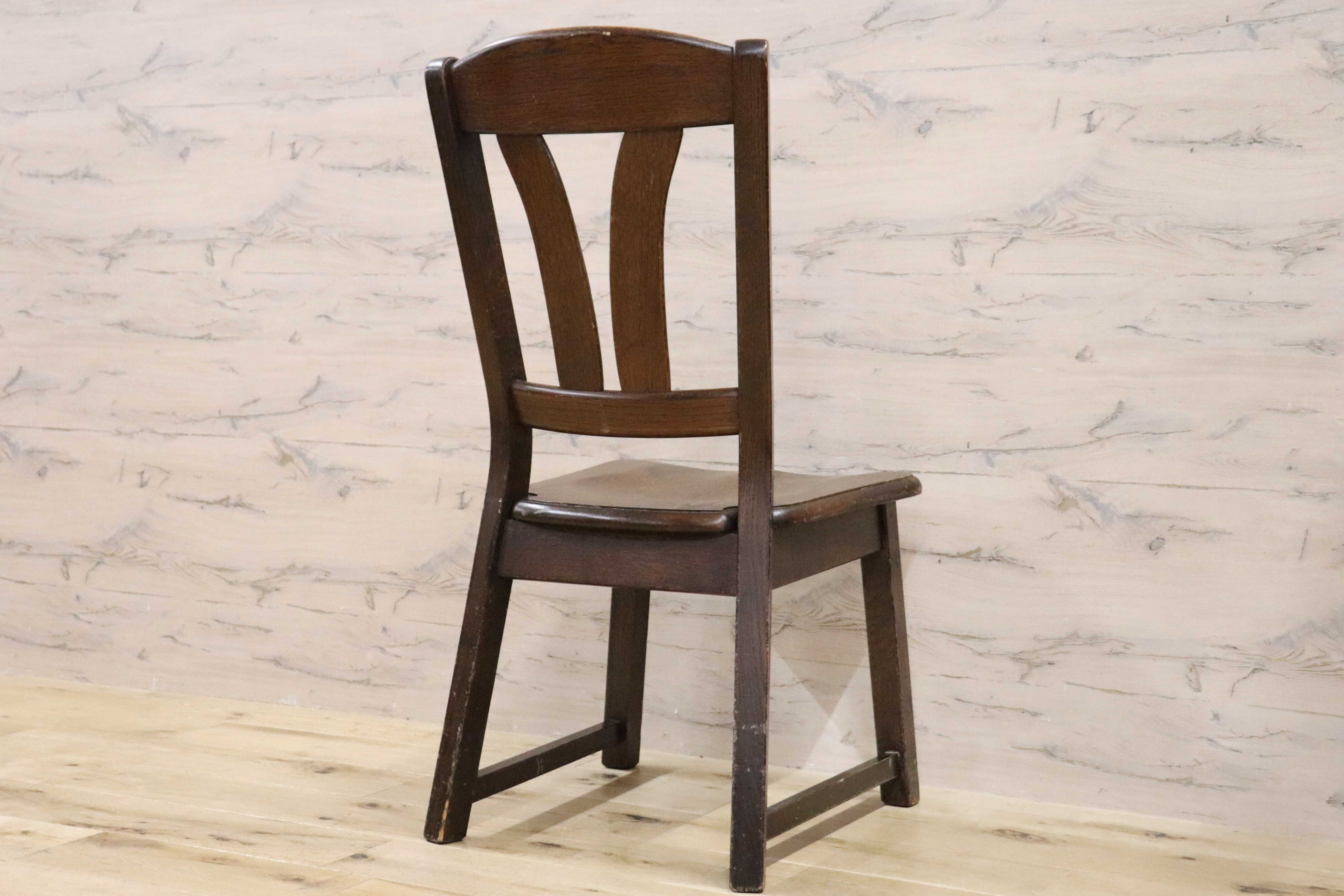 GMGH454B○オランダ製 ダッチカントリー ダイニングチェア 椅子 店舗什器 オーク無垢材 カントリー ヴィンテージ