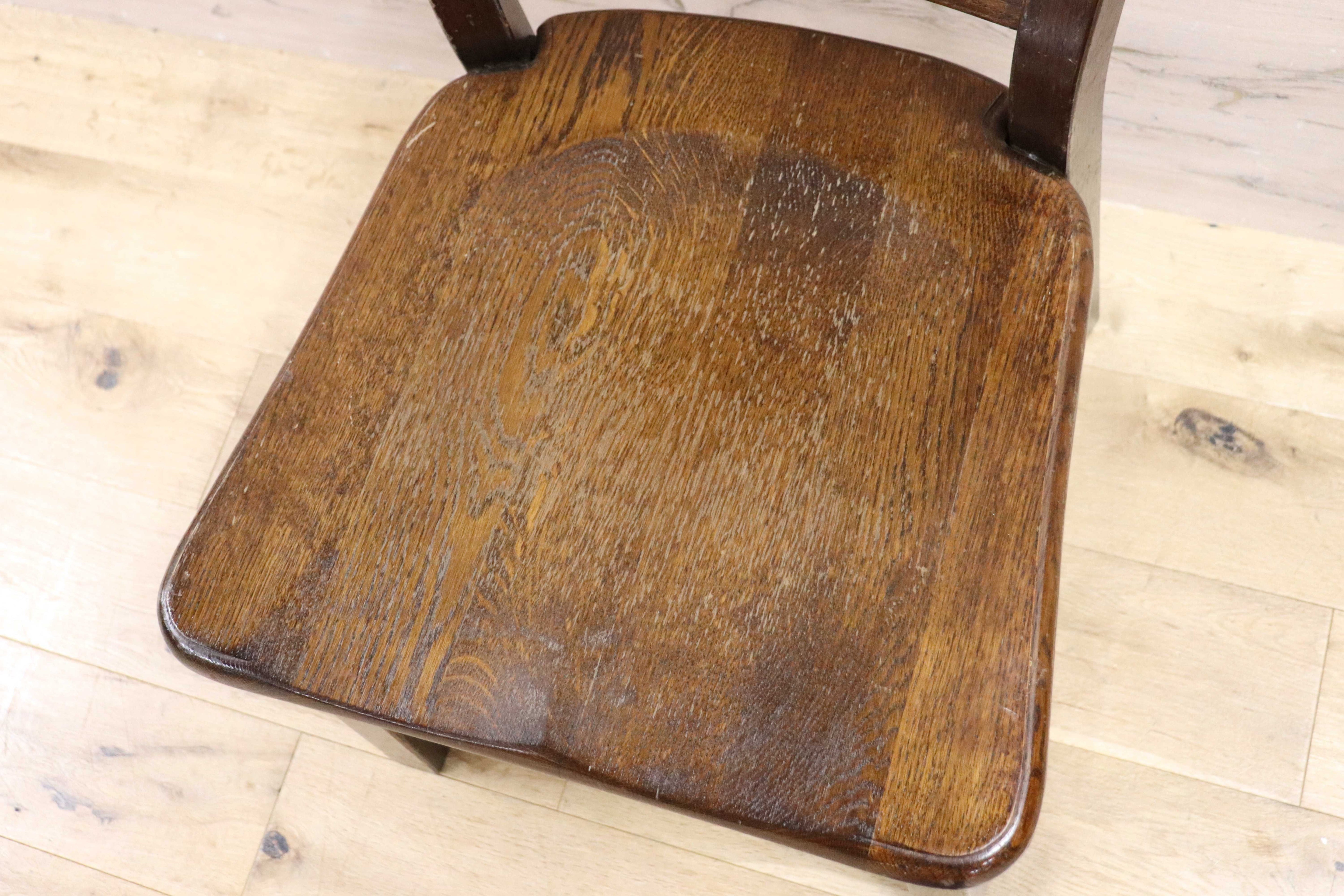 GMGH454B○オランダ製 ダッチカントリー ダイニングチェア 椅子 店舗什器 オーク無垢材 カントリー ヴィンテージ