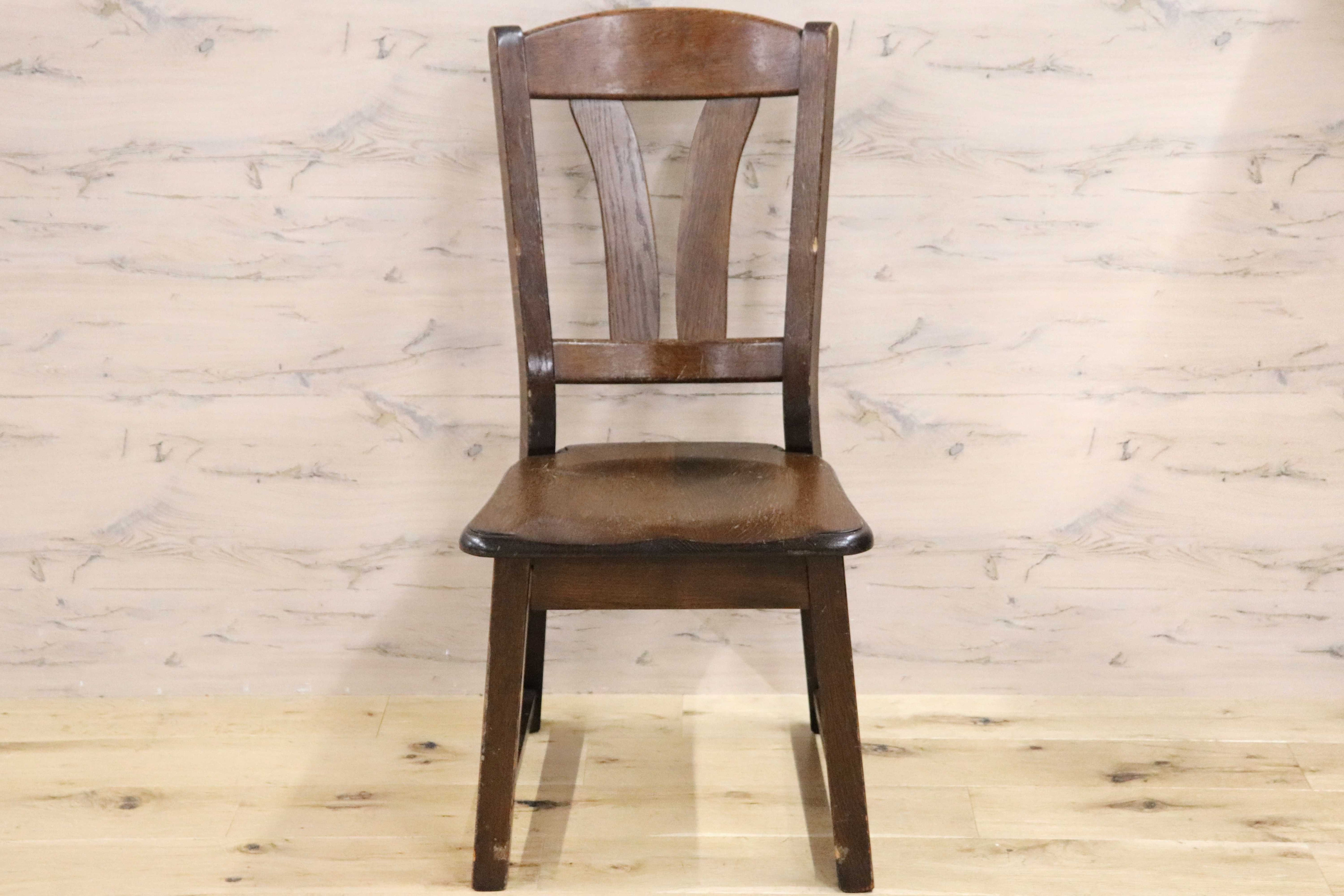 GMGH454C○オランダ製 ダッチカントリー ダイニングチェア 椅子 店舗什器 オーク無垢材 カントリー ヴィンテージ