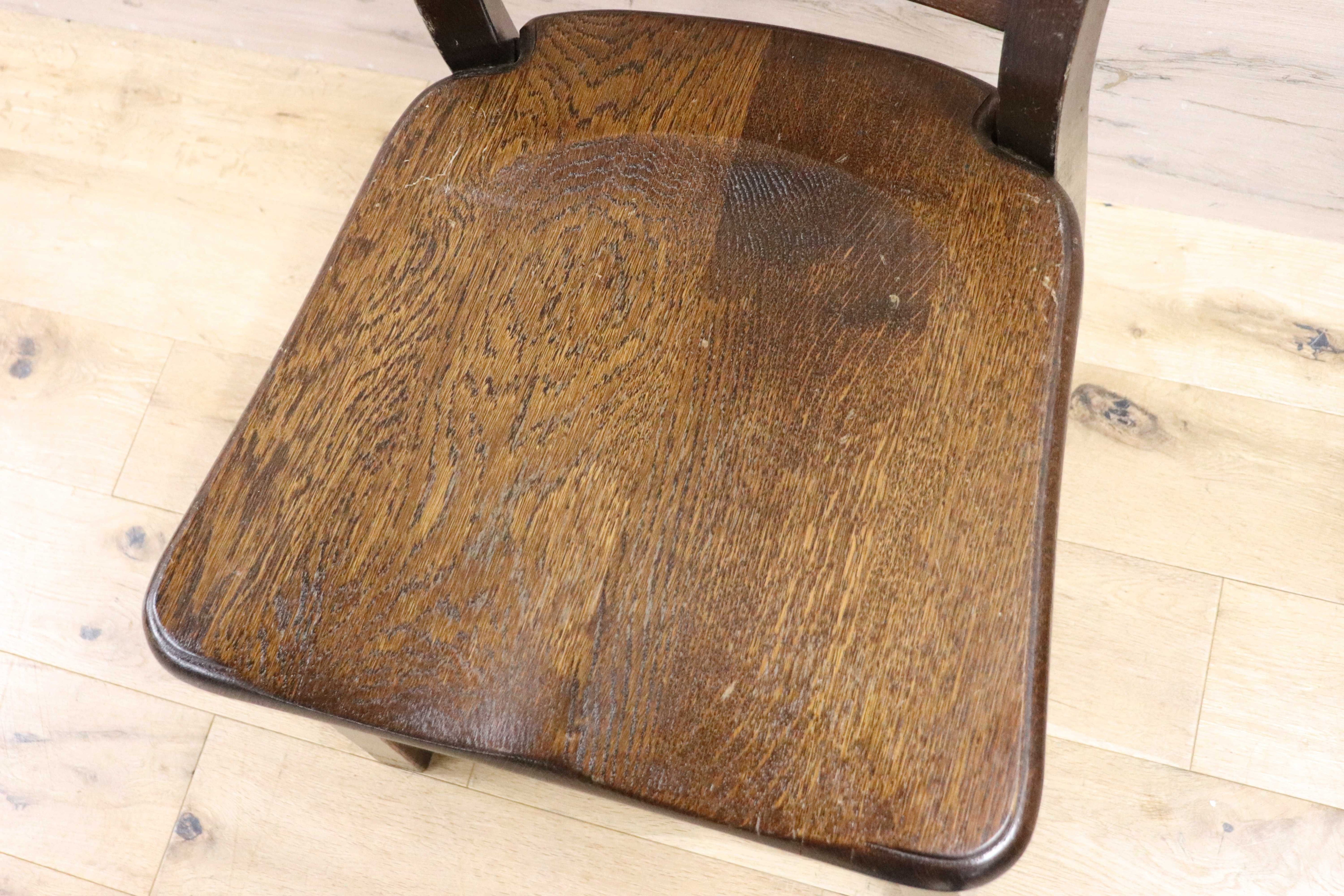 GMGH454C○オランダ製 ダッチカントリー ダイニングチェア 椅子 店舗什器 オーク無垢材 カントリー ヴィンテージ