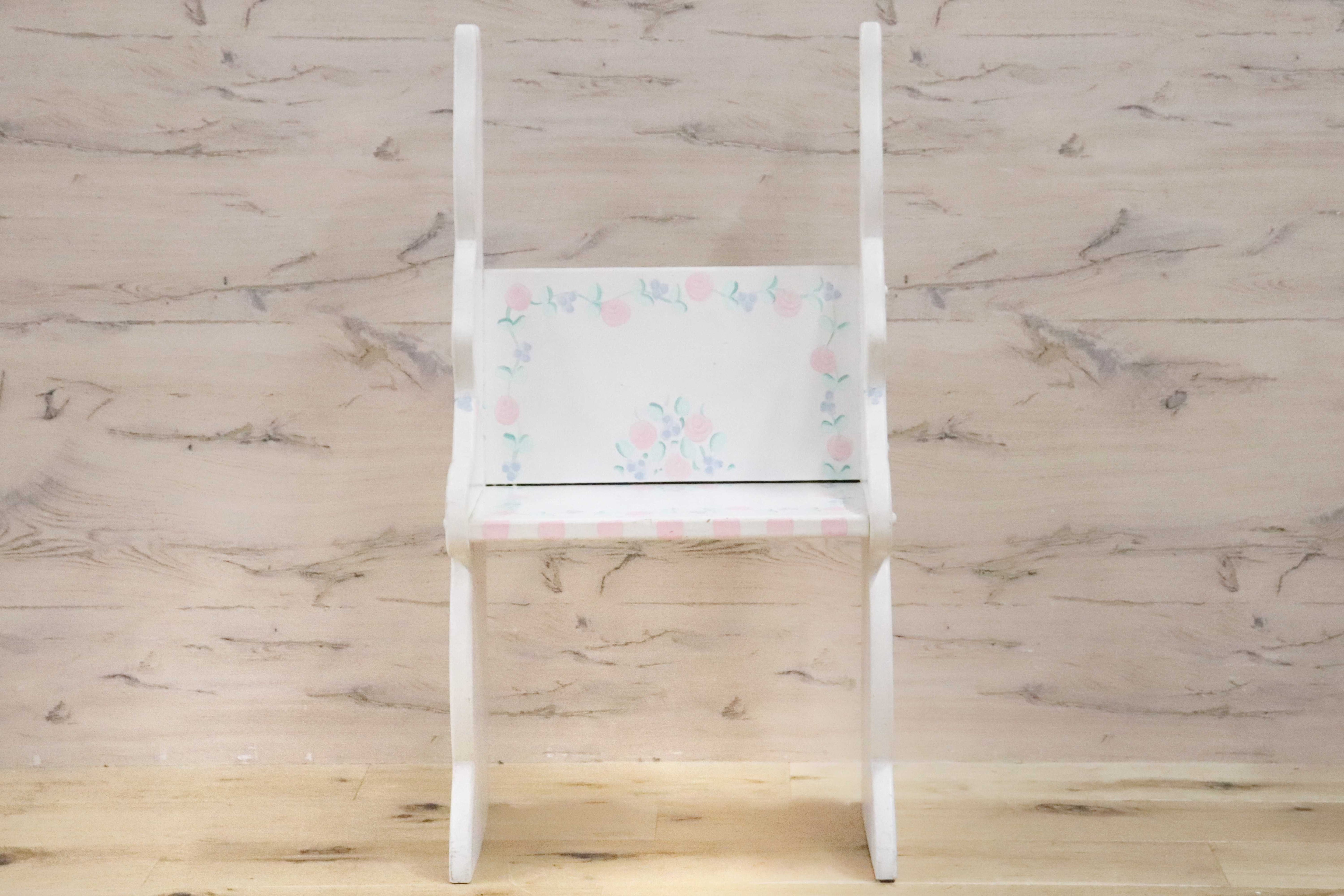 GMGH413○飾り棚 本棚 ベビー家具 キッズ バラ柄 うさぎ カントリー メルヘン 輸入雑貨 オブジェ アメリカ製