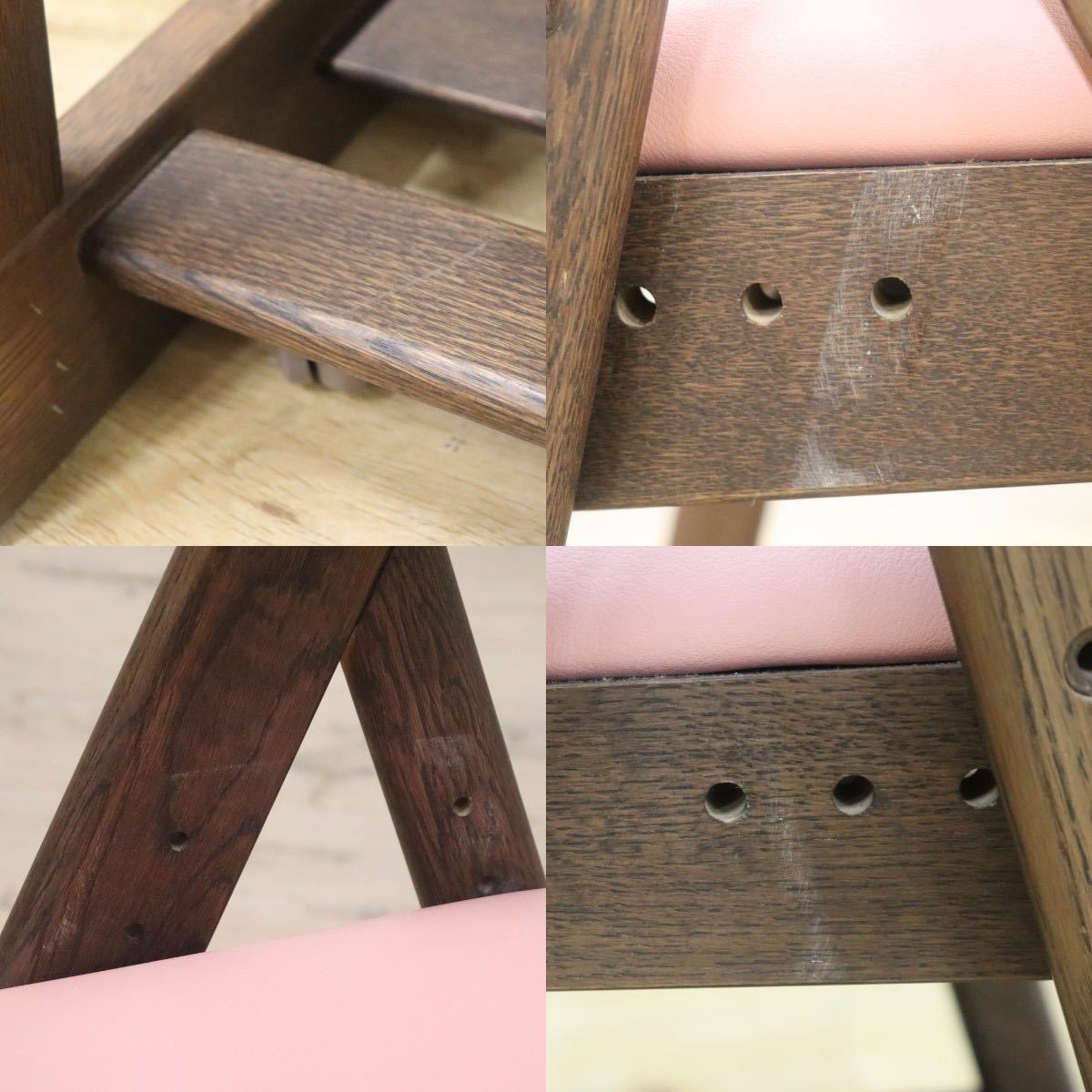 GMGK228A○karimoku / カリモク キッズチェア デスクチェア 椅子 高さ調節機能 キャスター付 ピンク 定価7.1万