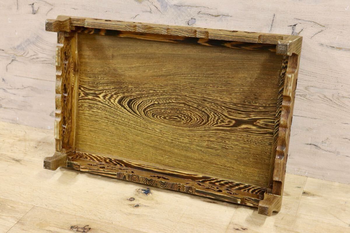 GMHH317A○鉄刀木 タガヤサン 花台 飾り台 床の間 和風 木製 盆栽台 骨董 アンティーク 古美術