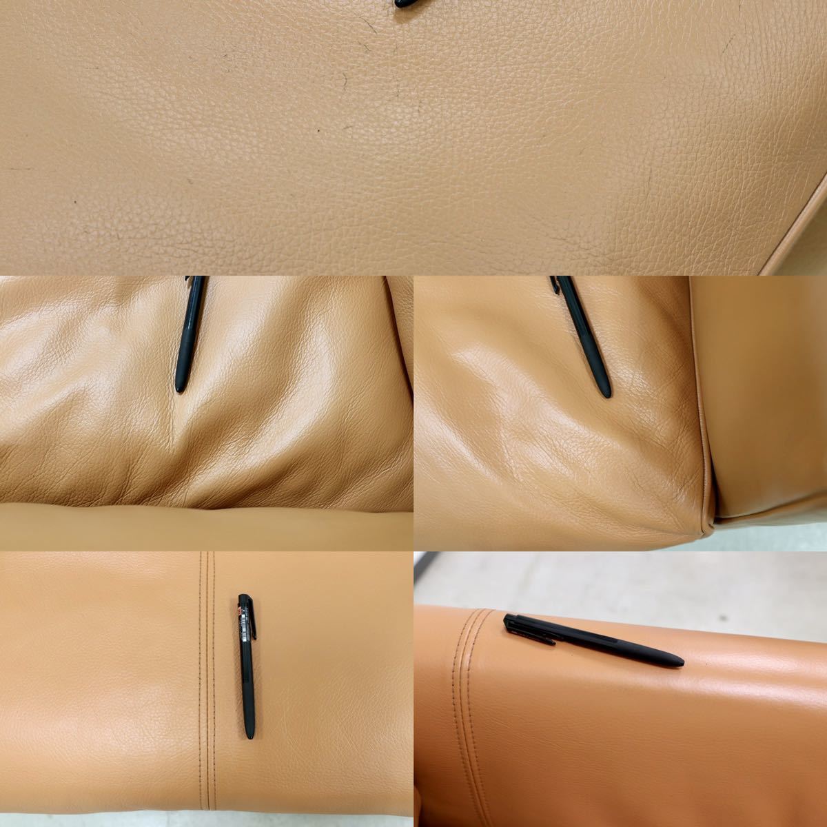 GMFK810○eilersen / アイラーセン STREAMLINE SOFA ストリームラインソファ 2人掛けソファ ACTUS 総革 定価約80万 美品