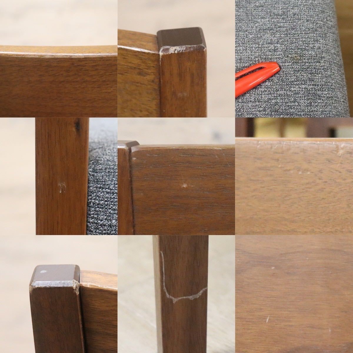 GMGN384A○大塚家具 セレスタ ダイニングチェア 椅子 木製 ウォールナット ファブリック 北欧モダン 定価約14万