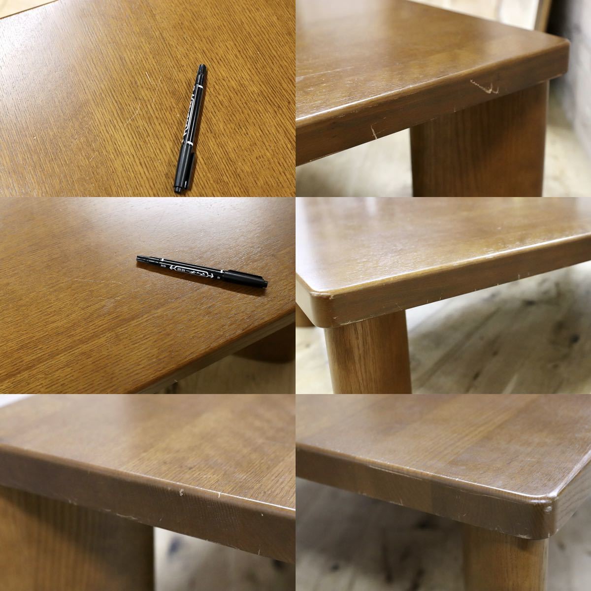 GMGN348○shirakawa / シラカワ センターテーブル リビングテーブル ローテーブル 楢無垢材 和モダン レトロ 古民家 飛騨家具