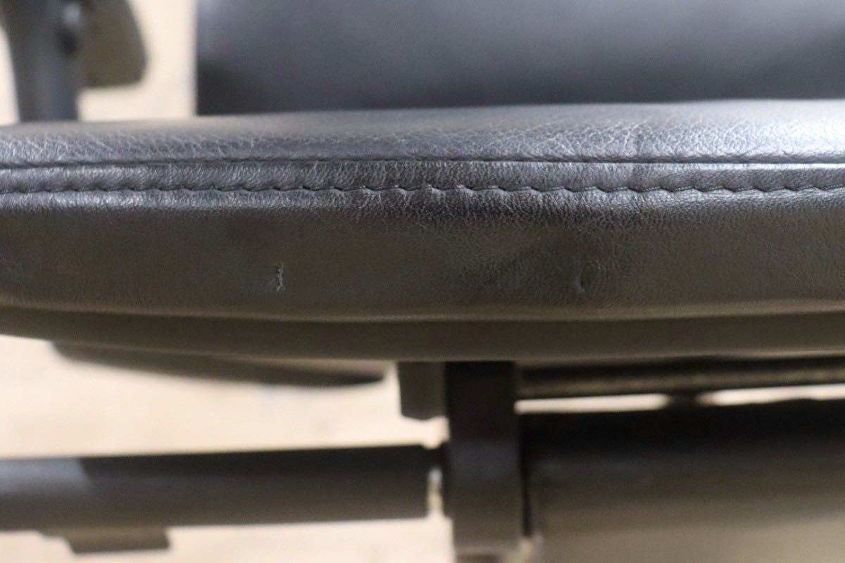 GMGF35○sedus / セダス OPEN UP オープンアップ デスクチェア ハイバックチェア 本革 黒 書斎椅子 オフィスチェア ドイツ 定価約43万