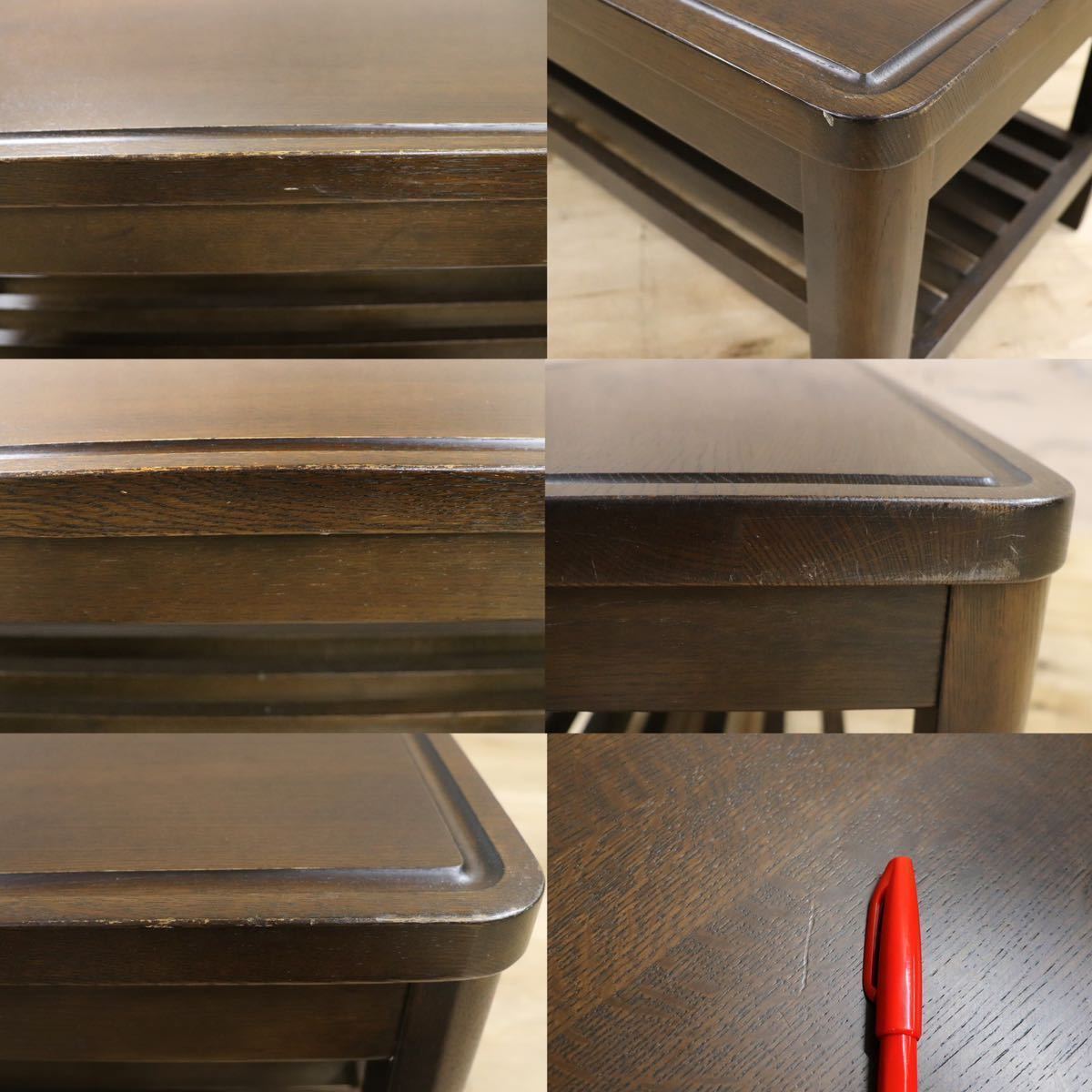 GMGK320○ibata / イバタインテリア リビングテーブル センターテーブル 楢材 机 和モダン レトロ 飛騨家具