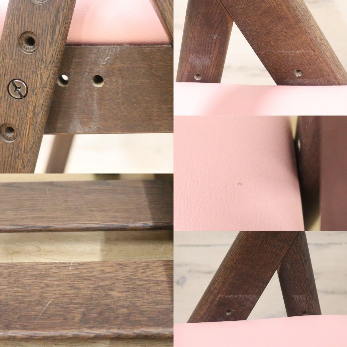 GMGK228B○karimoku / カリモク キッズチェア デスクチェア 椅子 高さ調節機能 キャスター付 ピンク 定価7.1万