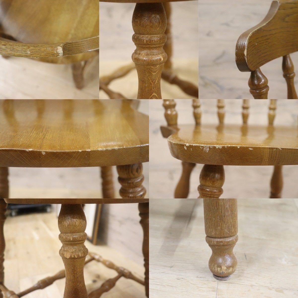 GMGS130C○WINDS / 太平 ダイニングチェア ウィンザーチェア 椅子 ヴィンテージ 楢材 無垢 アンティーク 和モダン 飛騨家具