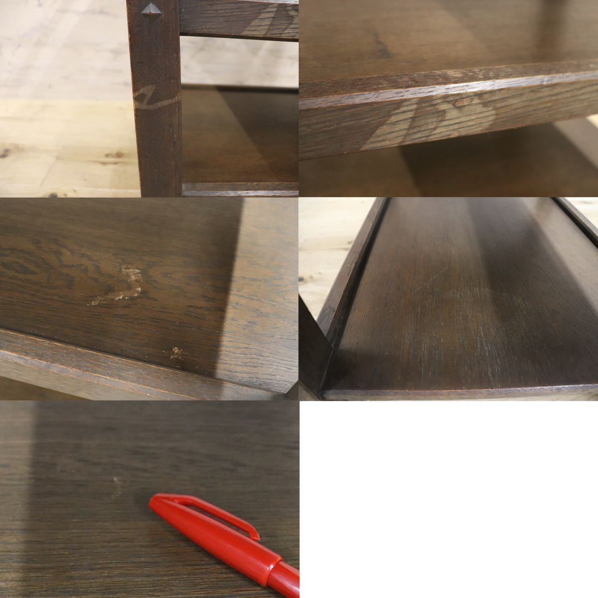 GMGK214○神戸家具 永田良介商店 キャスターワゴン キッチンワゴン 作業台 収納棚 アンティーク モダン オールド 定価約12.7万 希少