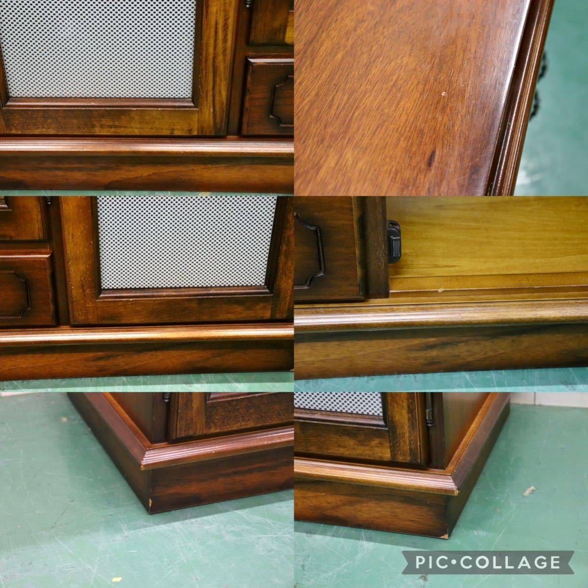 GMGT35○karimoku / カリモク コロニアル サイドボード リビングボード 飾り棚 収納家具 キャビネット ブナ材 国産家具 定価約26万