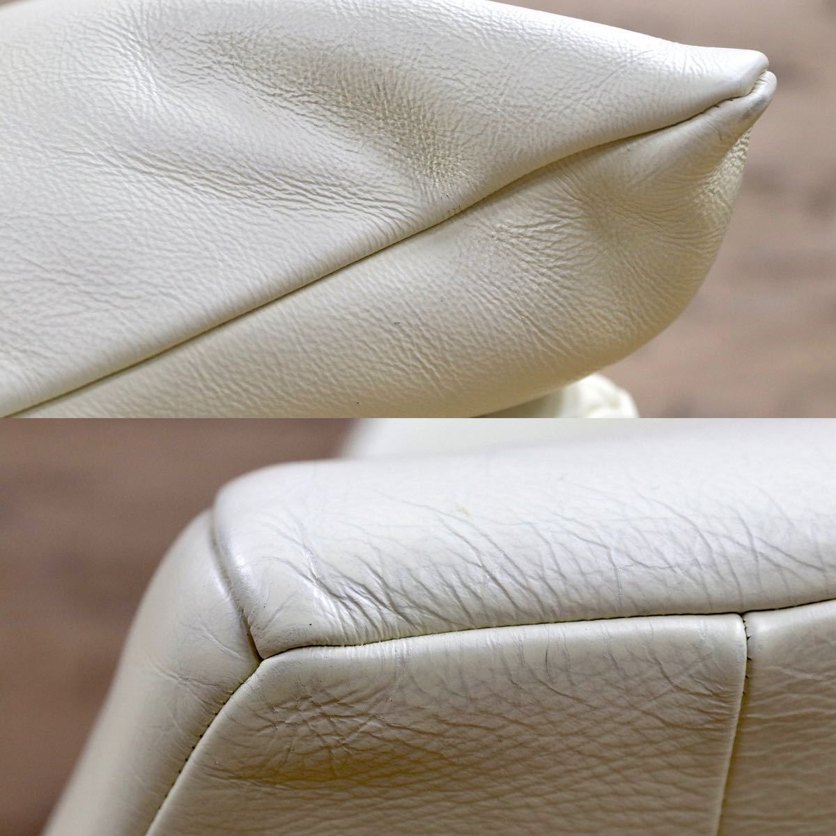 GMGO10○Gallery-M / ギャラリーエム ACTUS アクタス ドイツ 総本革 1人掛けソファ シングルソファ ラウンジチェア 白 高級 モダン