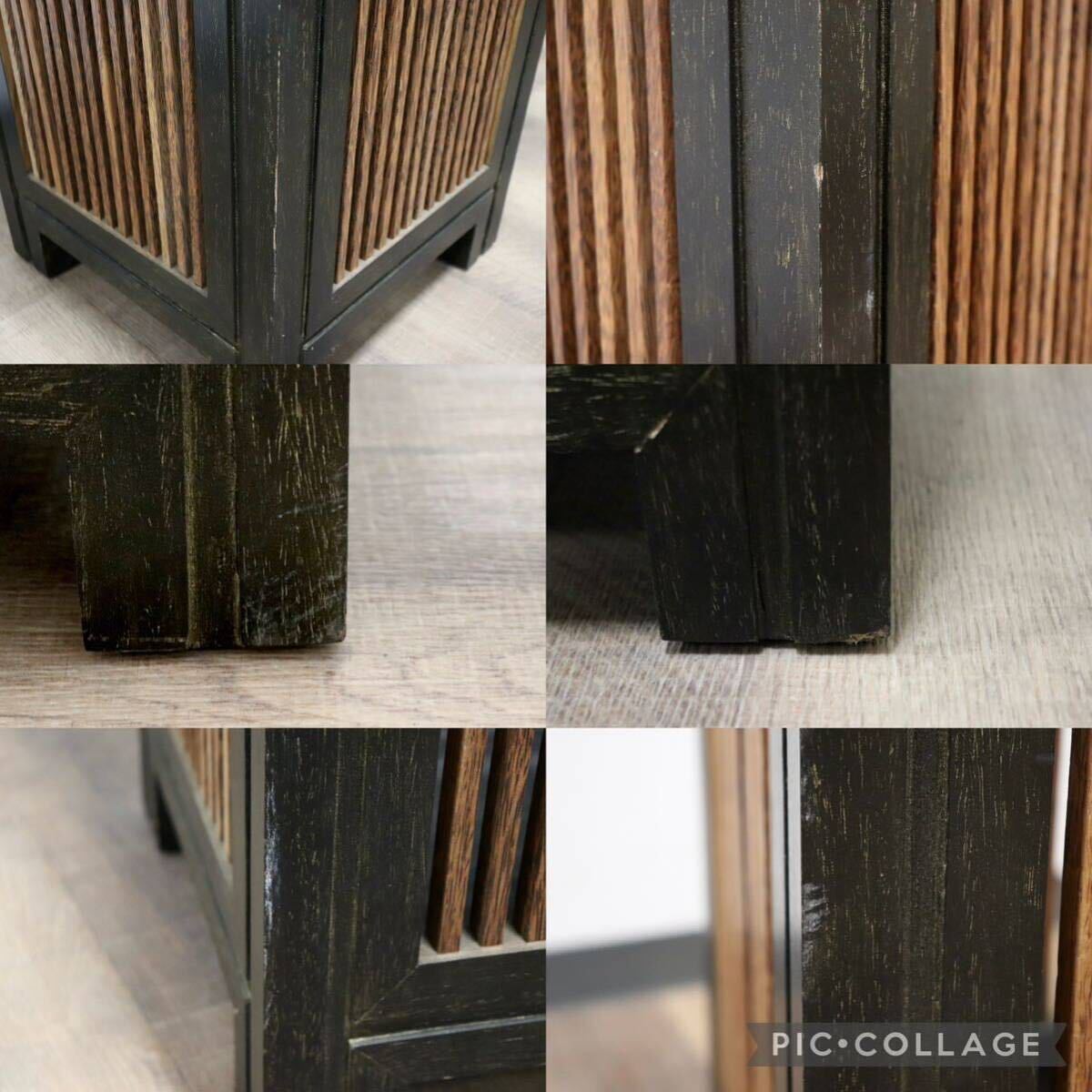 GMGS236B○和製ヴィンテージ 木製 傘立て アンブレラスタンド 玄関収納 和モダン 古民家 店舗 カフェ アンティーク レトロ 展示品