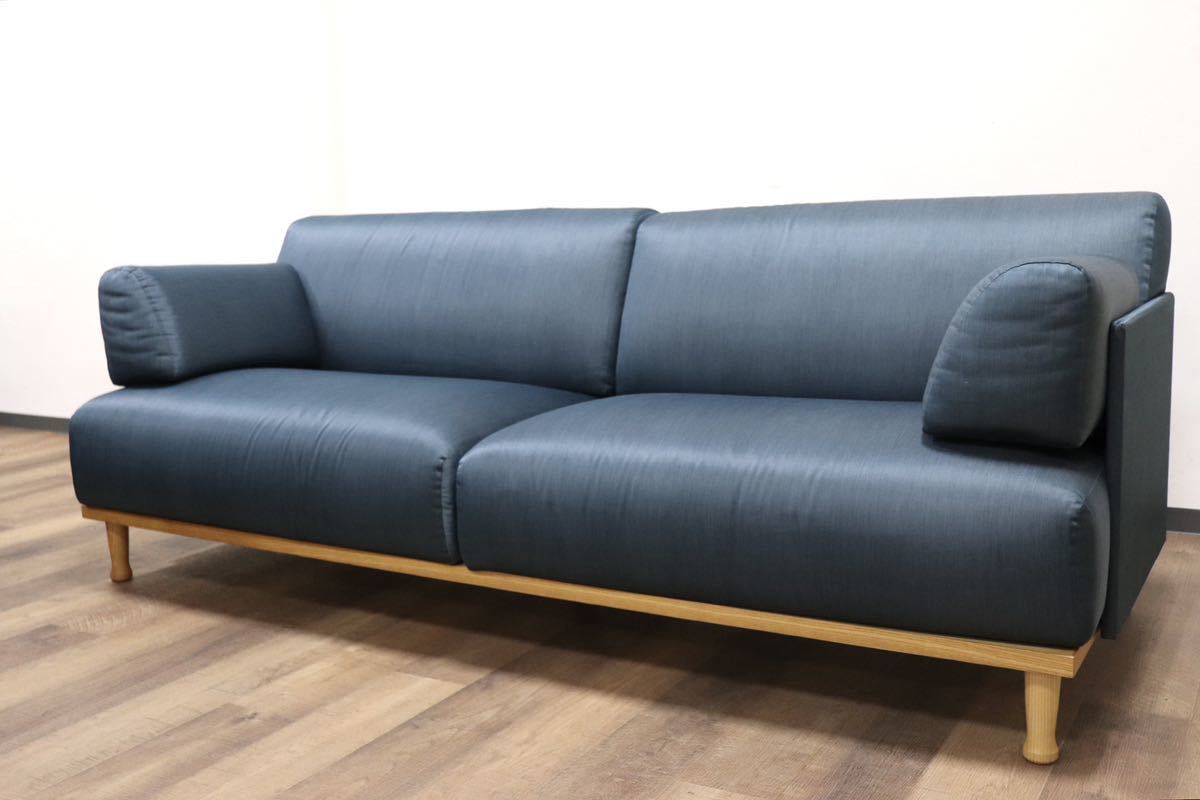 GMGN345F○Cassina ixc / カッシーナイクスシー THEMA テーマ 2.5人掛けソファ ラブソファ イタリアモダン 定価約54万 稀少