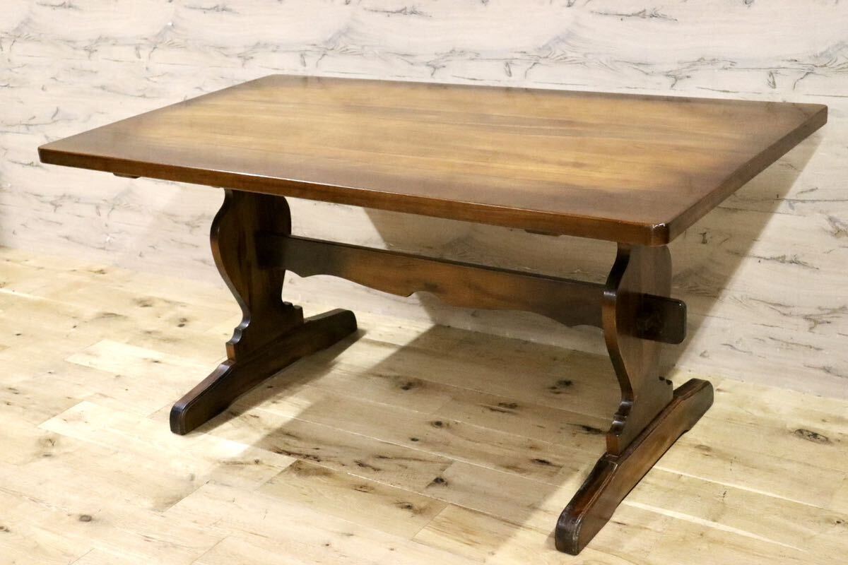 GMHH80○karimoku / カリモク コロニアル ダイニンテーブル 食卓テーブル 作業台 ブナ材 カントリー レトロ クラシック オールドカリモク