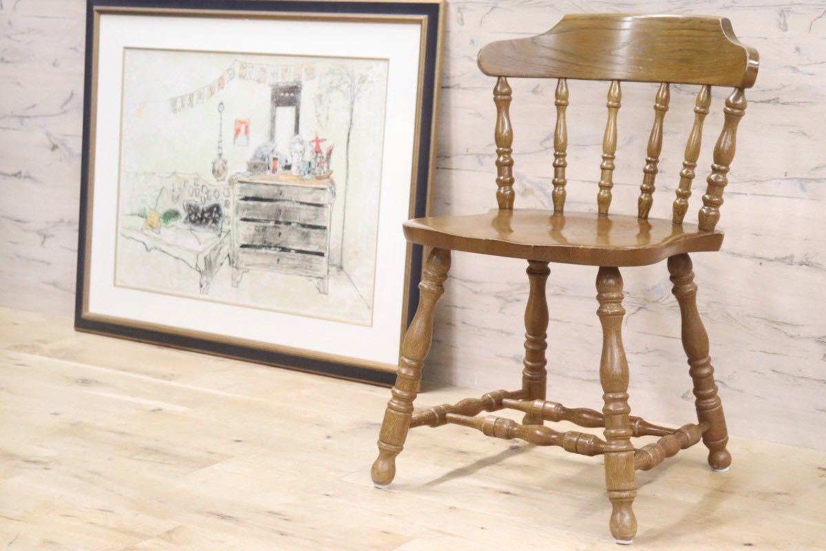 GMGS130B○WINDS / 太平 ダイニングチェア ウィンザーチェア 椅子 ヴィンテージ 楢材 無垢 アンティーク 和モダン 飛騨家具