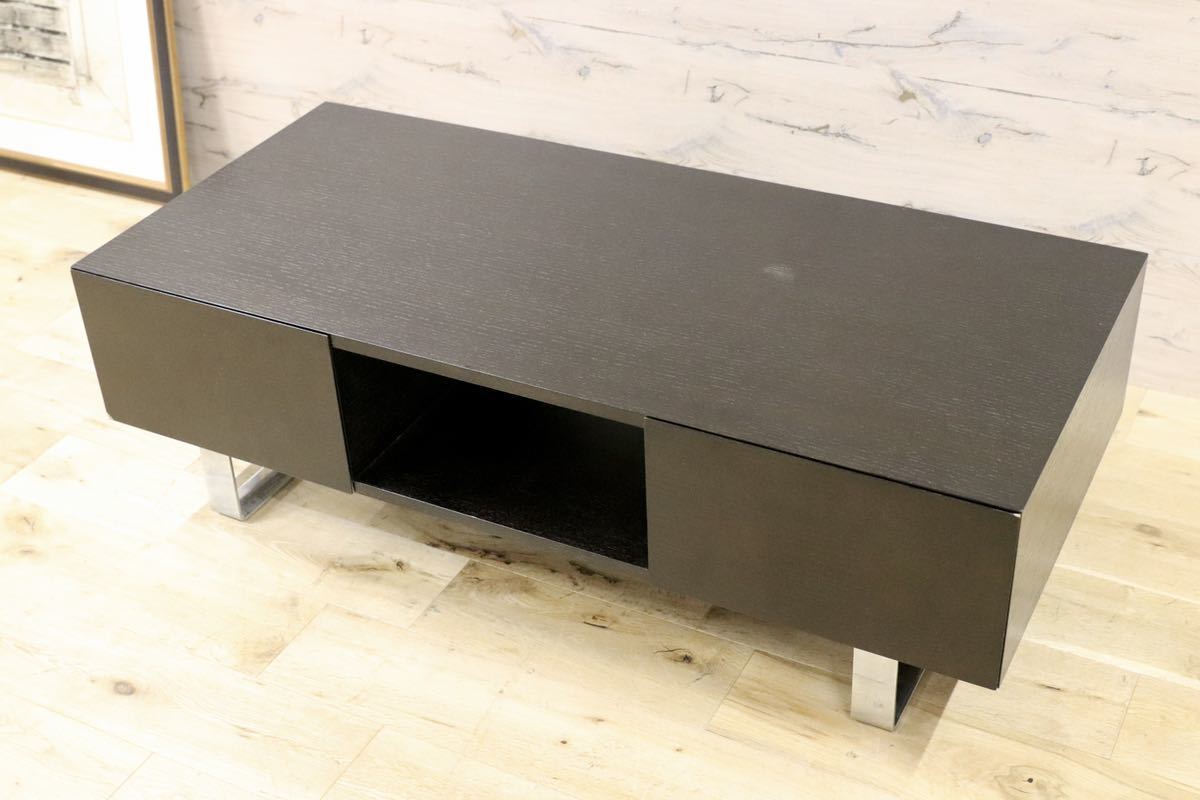 GMGN234○IDC大塚家具 センターテーブル リビングテーブル ブラック モダン リビング収納 テレビボード ローボード