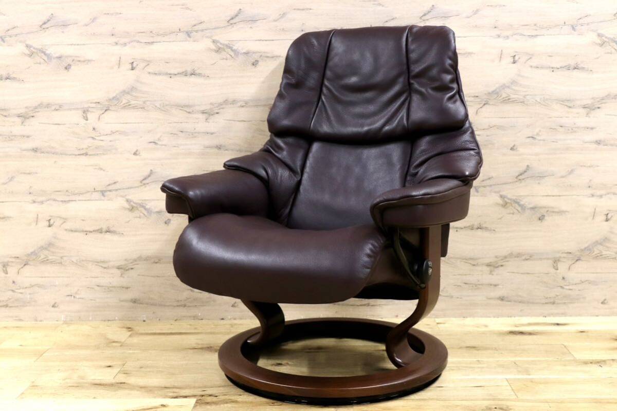 GMHK269○EKORNES / エコーネス RENO ストレスレス レノ M パーソナルチェア リクライニングチェア 北欧 ノルウェー 本革