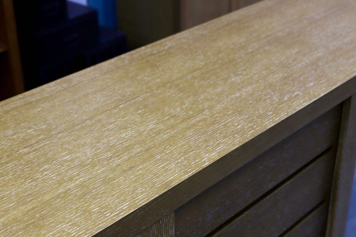 GMIK703○Crate & Barrel / クレートアンドバレル 最高級 サイドボード リビングボード キッチンボード オーク材 アメリカ モダン