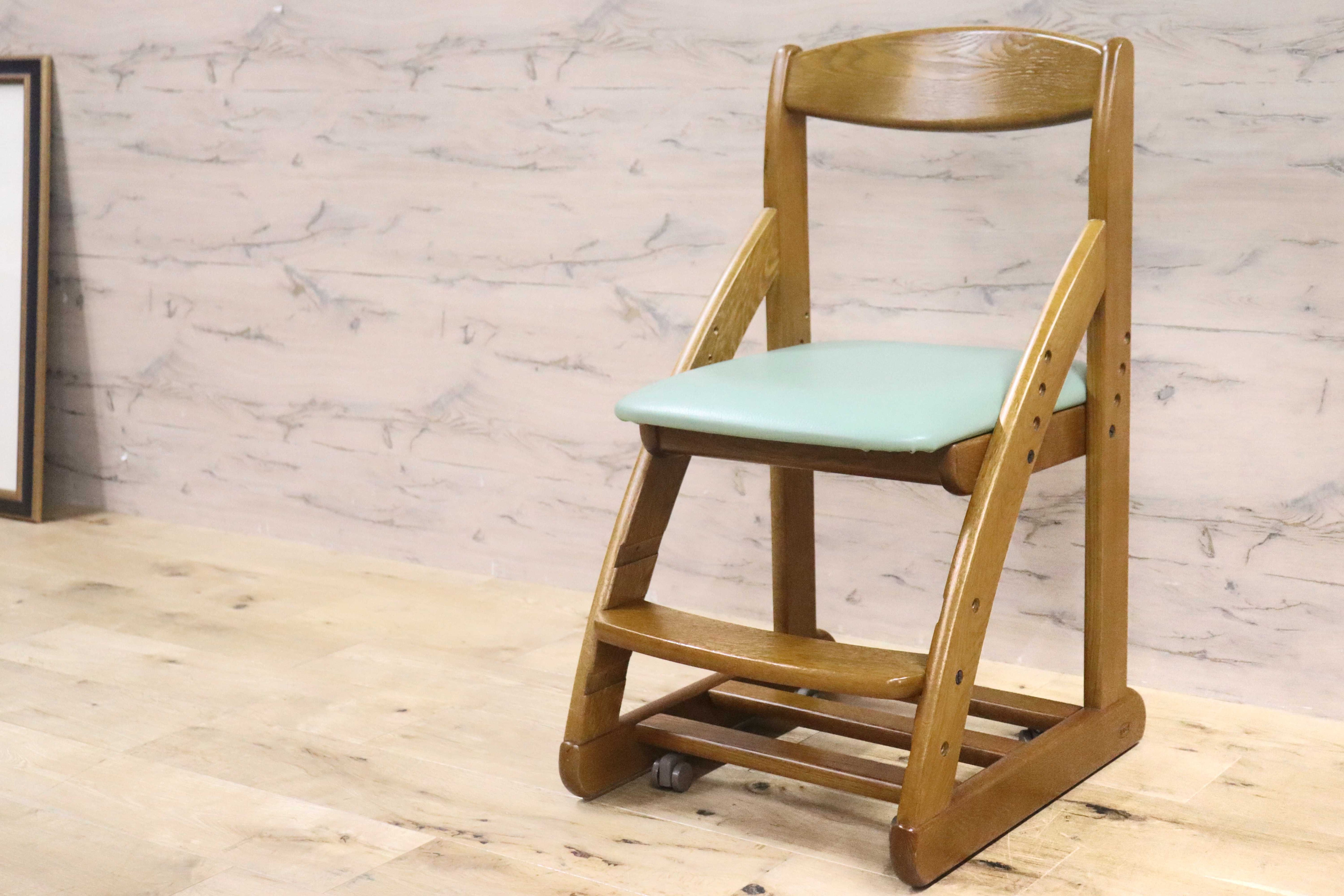 GMGN439○浜本工芸 / HAMAMOTO キッズチェア デスクチェア 学習椅子 椅子 高さ調節機能 キャスター付