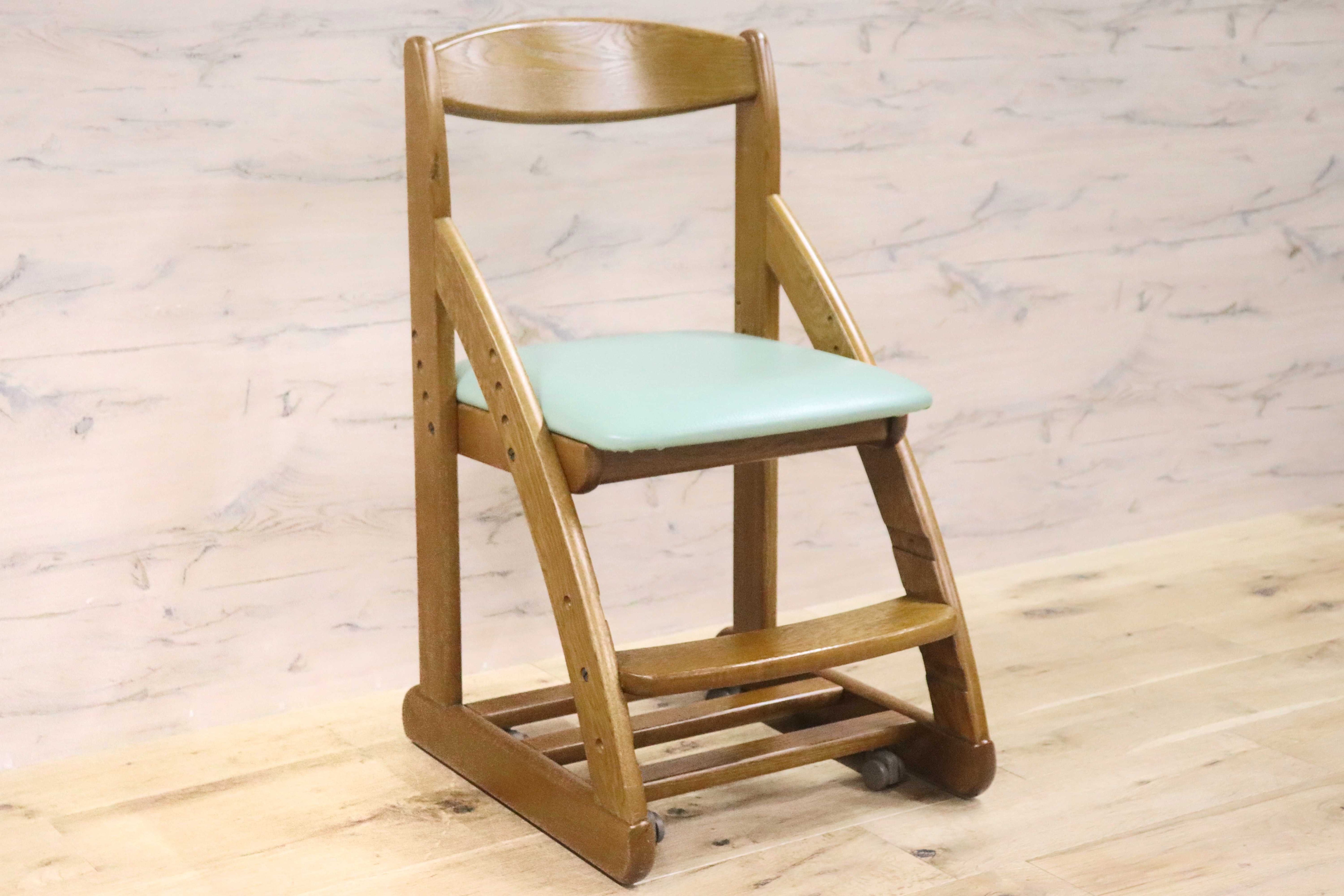 GMGN439○浜本工芸 / HAMAMOTO キッズチェア デスクチェア 学習椅子 椅子 高さ調節機能 キャスター付