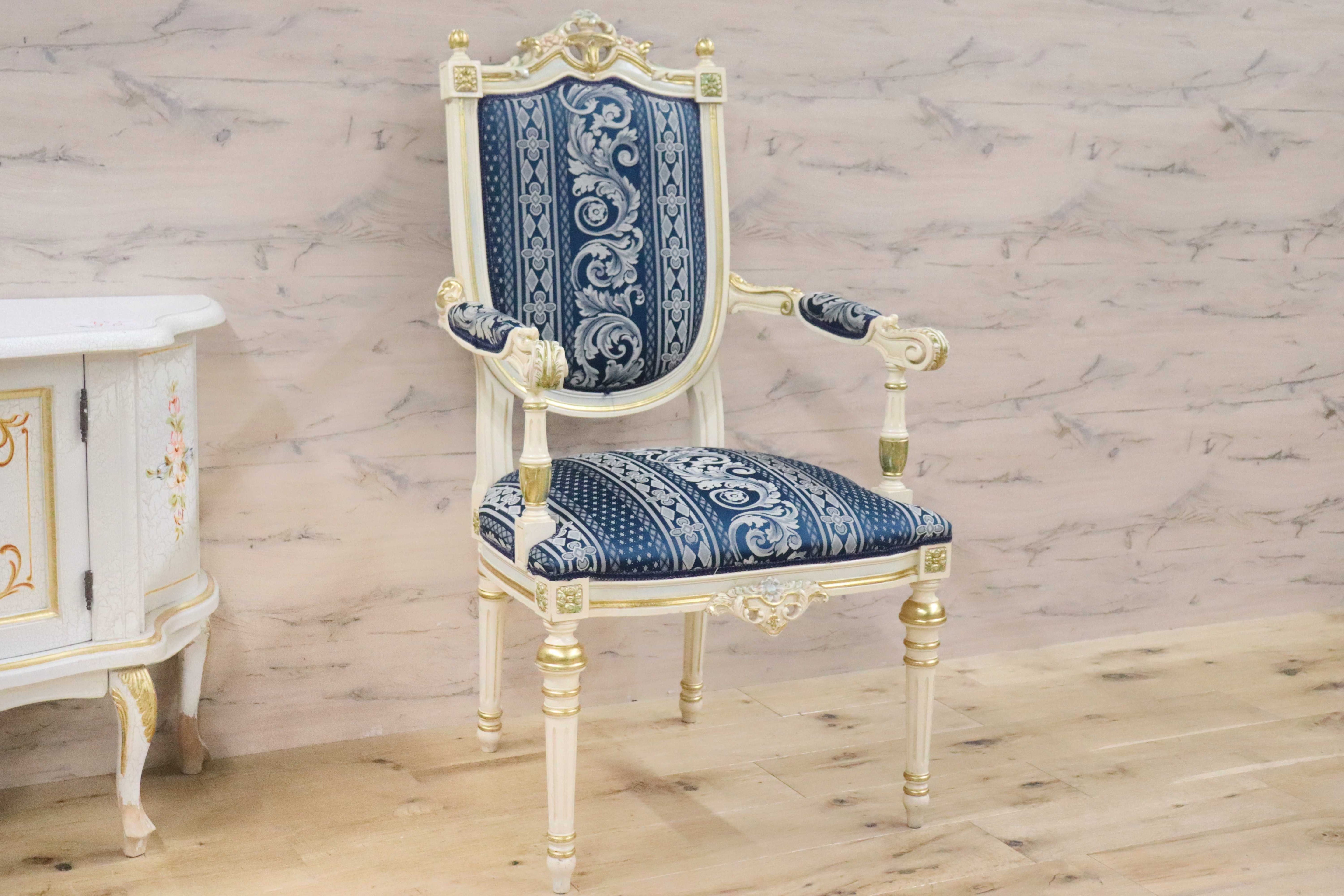 GMGN490D○西洋 アンティーク サロンチェア アームチェア 椅子 クラシック エレガント シャビーシック ロココ調 ヨーロピアン