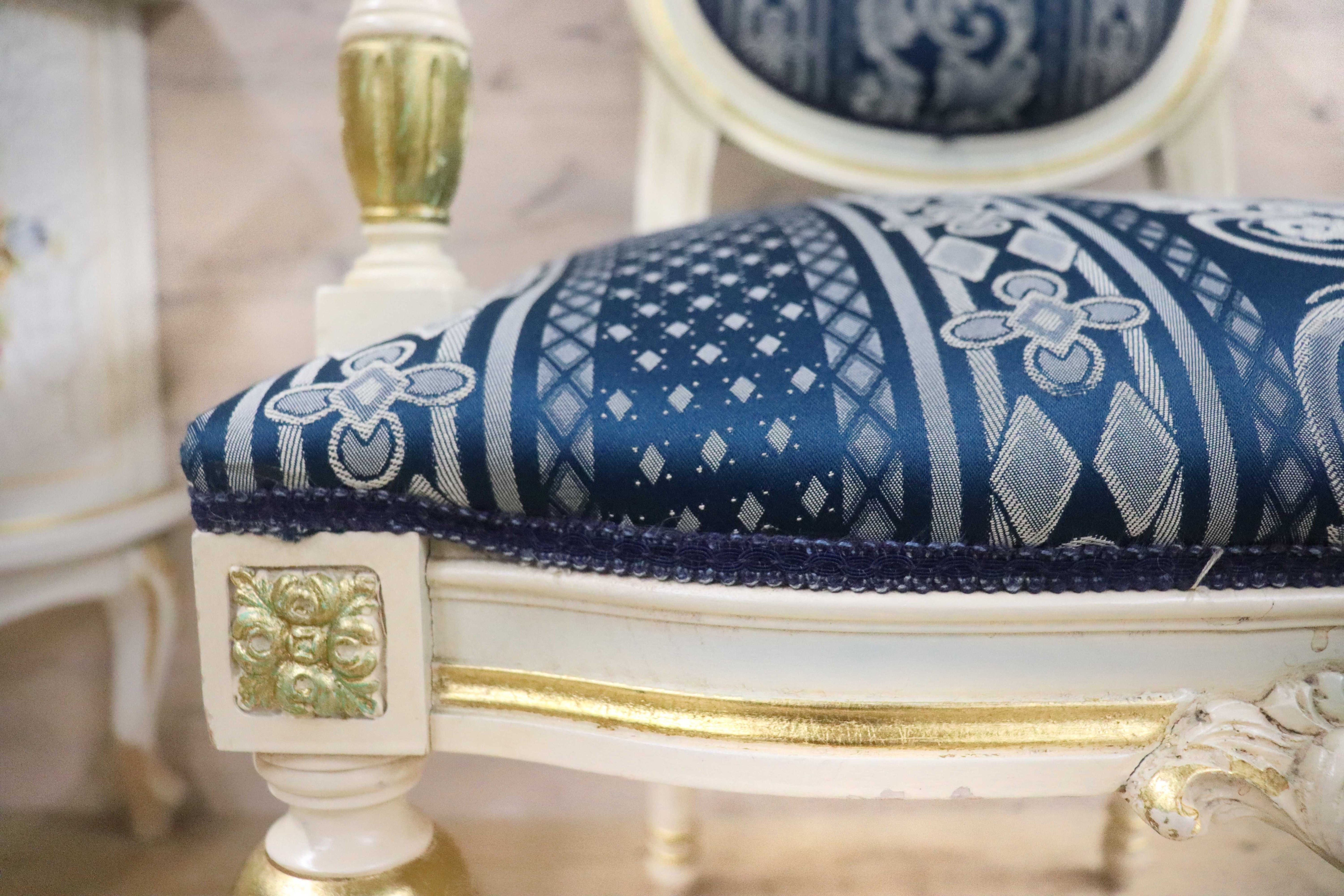 GMGN490D○西洋 アンティーク サロンチェア アームチェア 椅子 クラシック エレガント シャビーシック ロココ調 ヨーロピアン