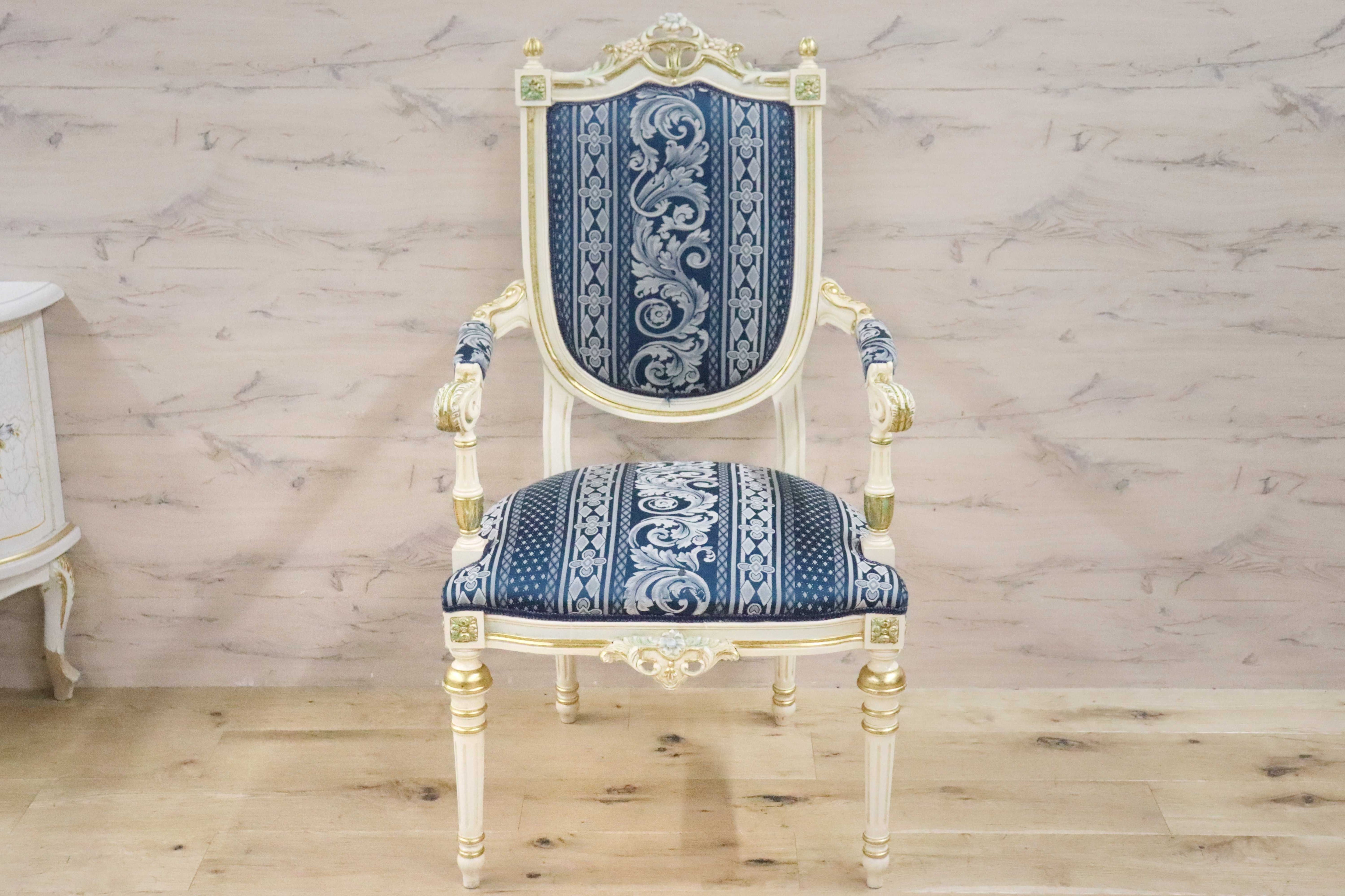 GMGN490E○西洋 アンティーク サロンチェア アームチェア 椅子 クラシック エレガント シャビーシック ロココ調 ヨーロピアン