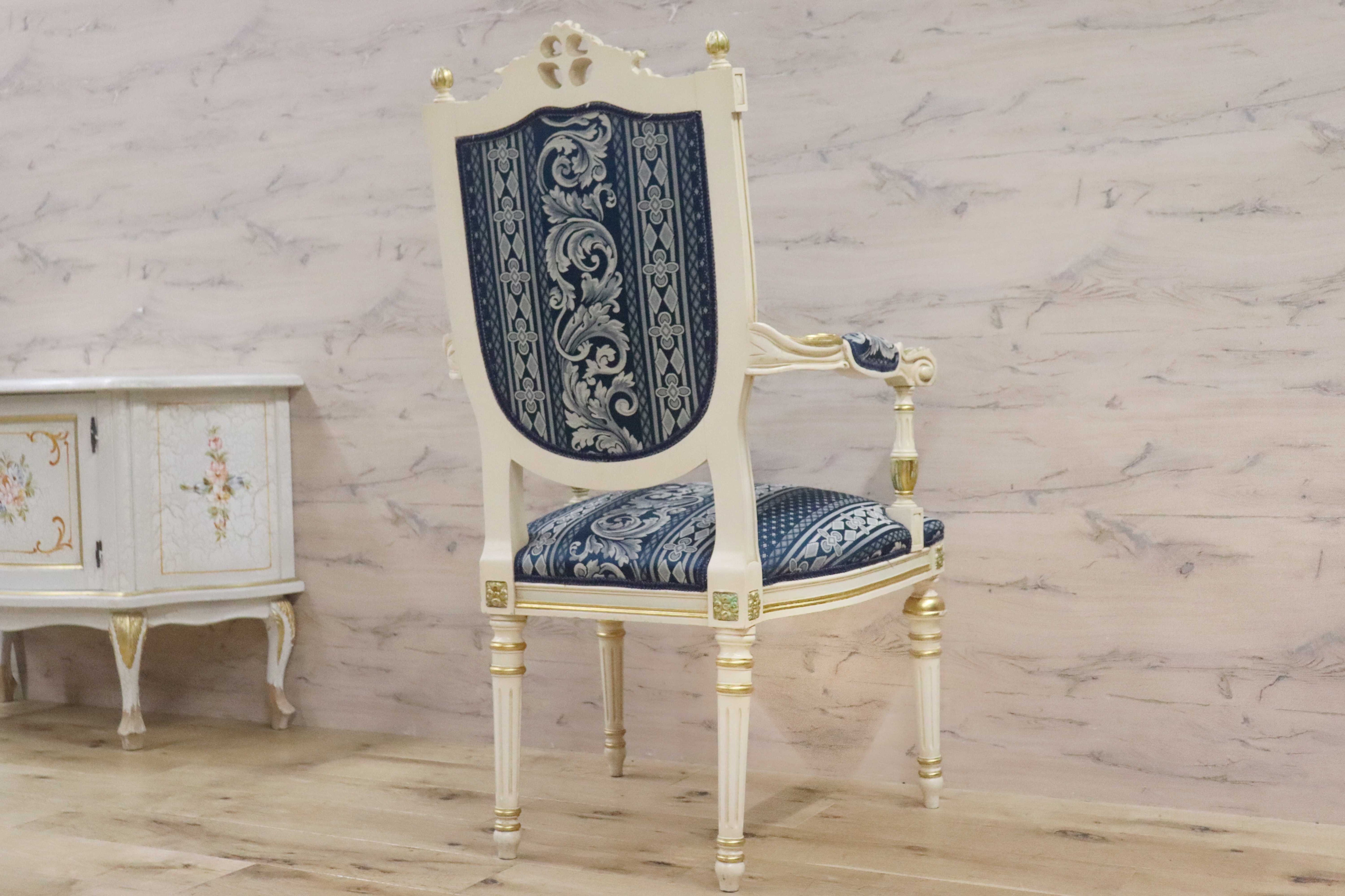 GMGN490E○西洋 アンティーク サロンチェア アームチェア 椅子 クラシック エレガント シャビーシック ロココ調 ヨーロピアン