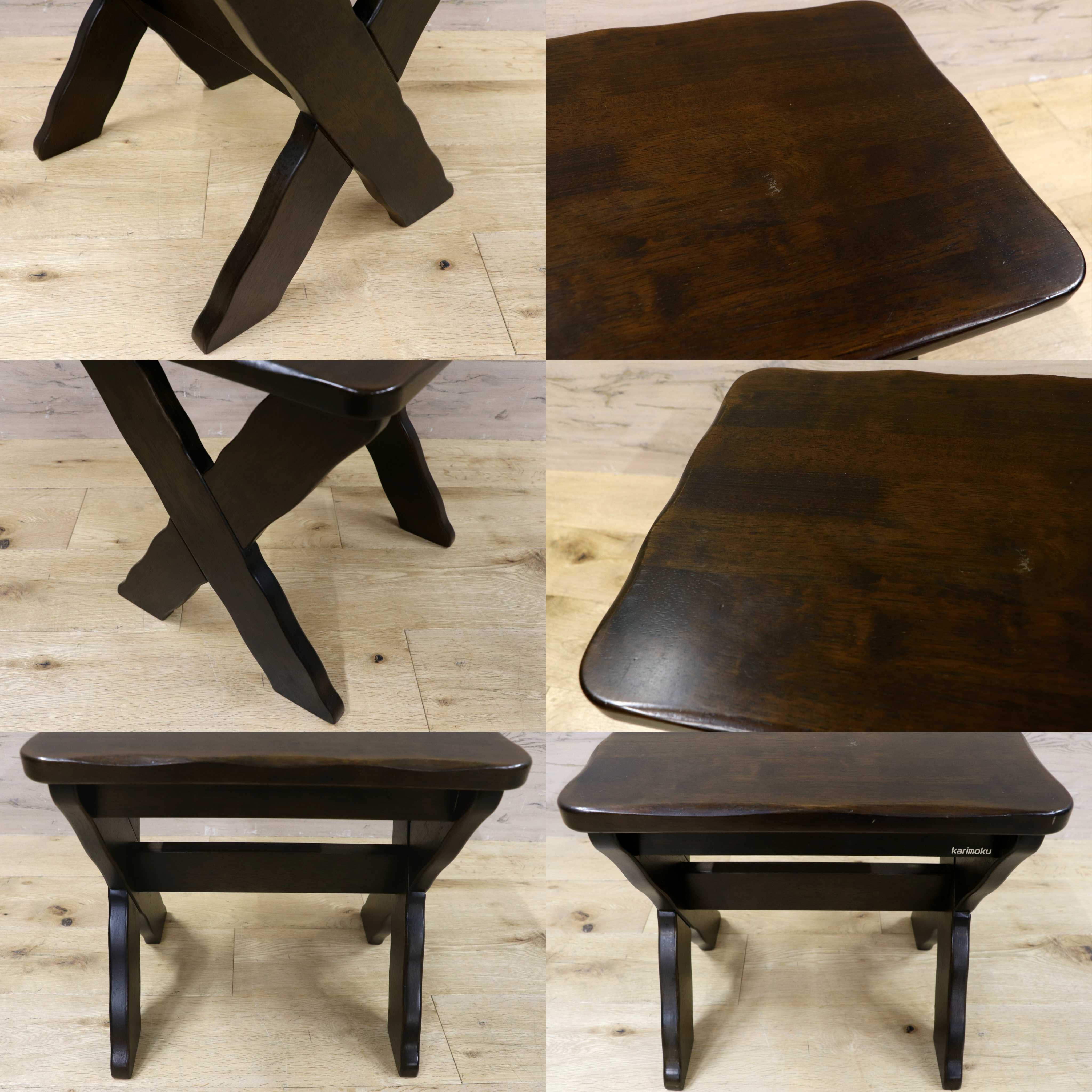 GMIH173E○karimoku / カリモク RUSTIC ルスティック スツール 椅子 花台 飾り台 ナチュラル シンプル ヴィンテージ