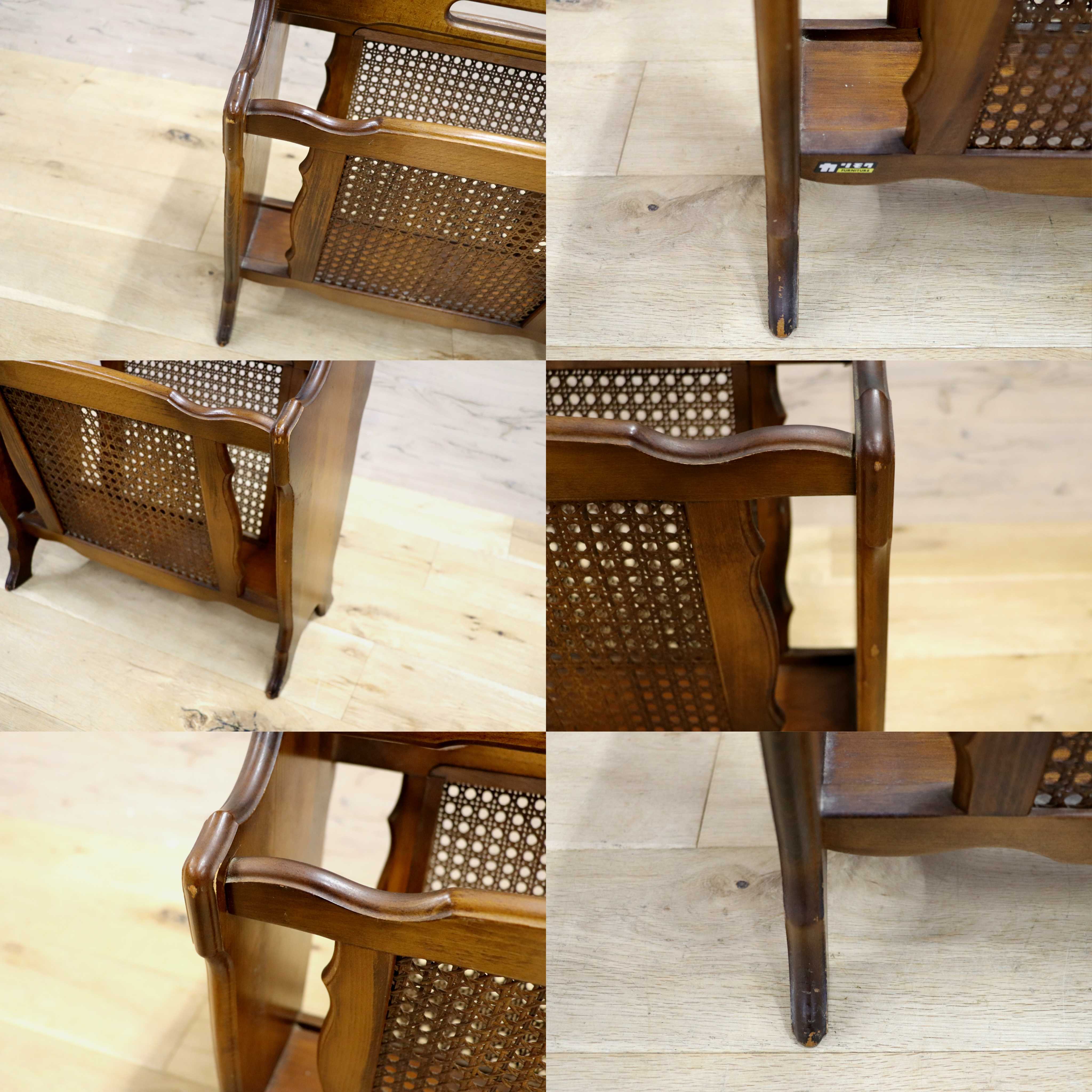 GMIH283○karimoku / カリモク コロニアル マガジンラック ブックスタンド 本棚 棚 シェルフ レトロ アンティーク インテリア スリッパ