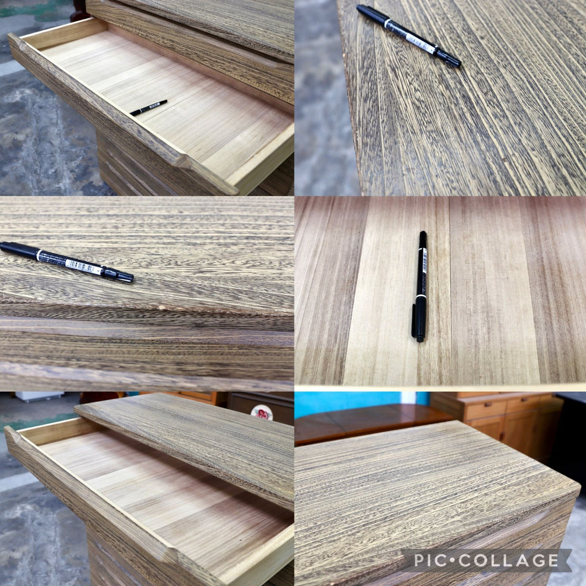 GMJH373B○桶政 創作家具工房 10段整理箪笥 焼桐箪笥 着物箪笥 桐材 国産家具 和モダン 高級和家具