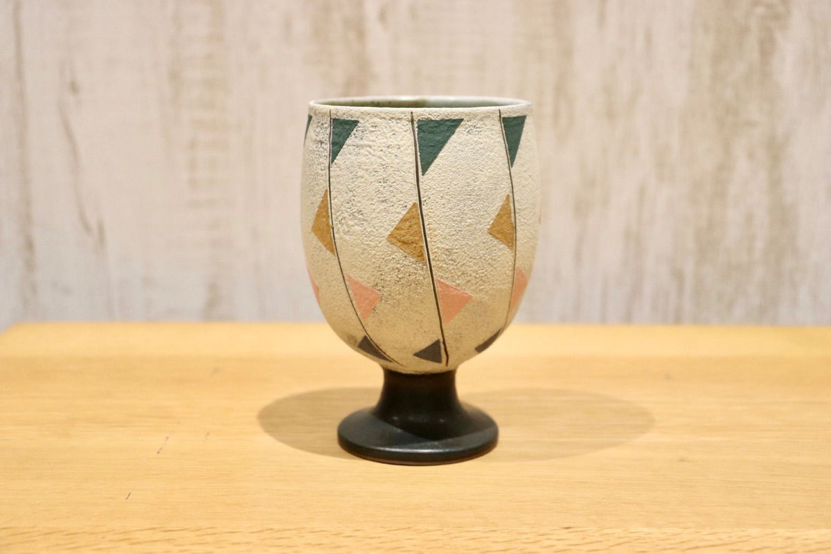 GMIO86B◯市野悟窯 丹波焼 ワインカップ 陶器 カップ 伝統工芸 市野哲次 丹波篠山 未使用