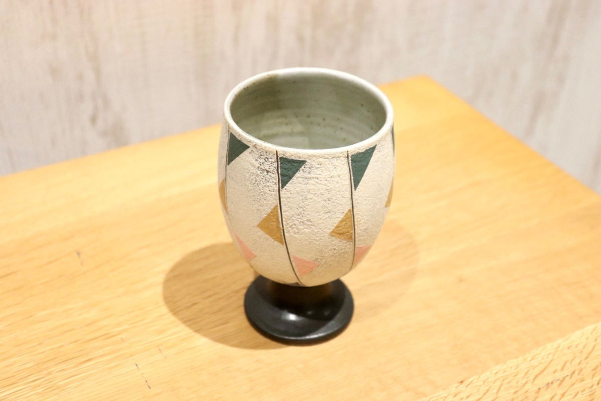 GMIO86B◯市野悟窯 丹波焼 ワインカップ 陶器 カップ 伝統工芸 市野哲次 丹波篠山 未使用