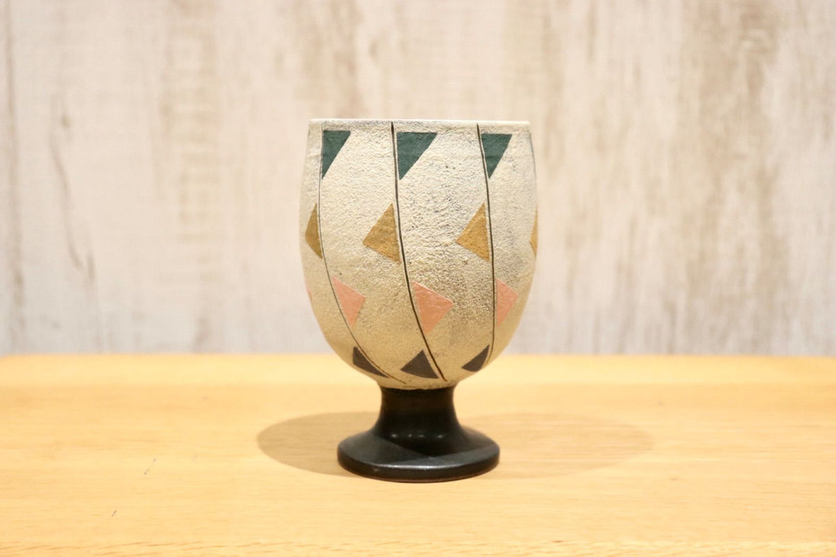 GMIO86B◯市野悟窯 丹波焼 ワインカップ 陶器 カップ 伝統工芸 市野哲次 丹波篠山 未使用
