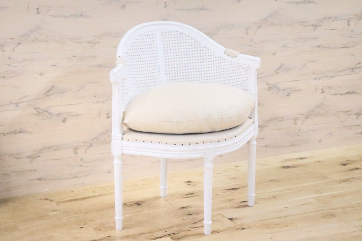 GMGT99A○シャビーシック ラウンジチェア ダイニングチェア クラシカル ファブリック フェザークッション 検)カントリーコーナー