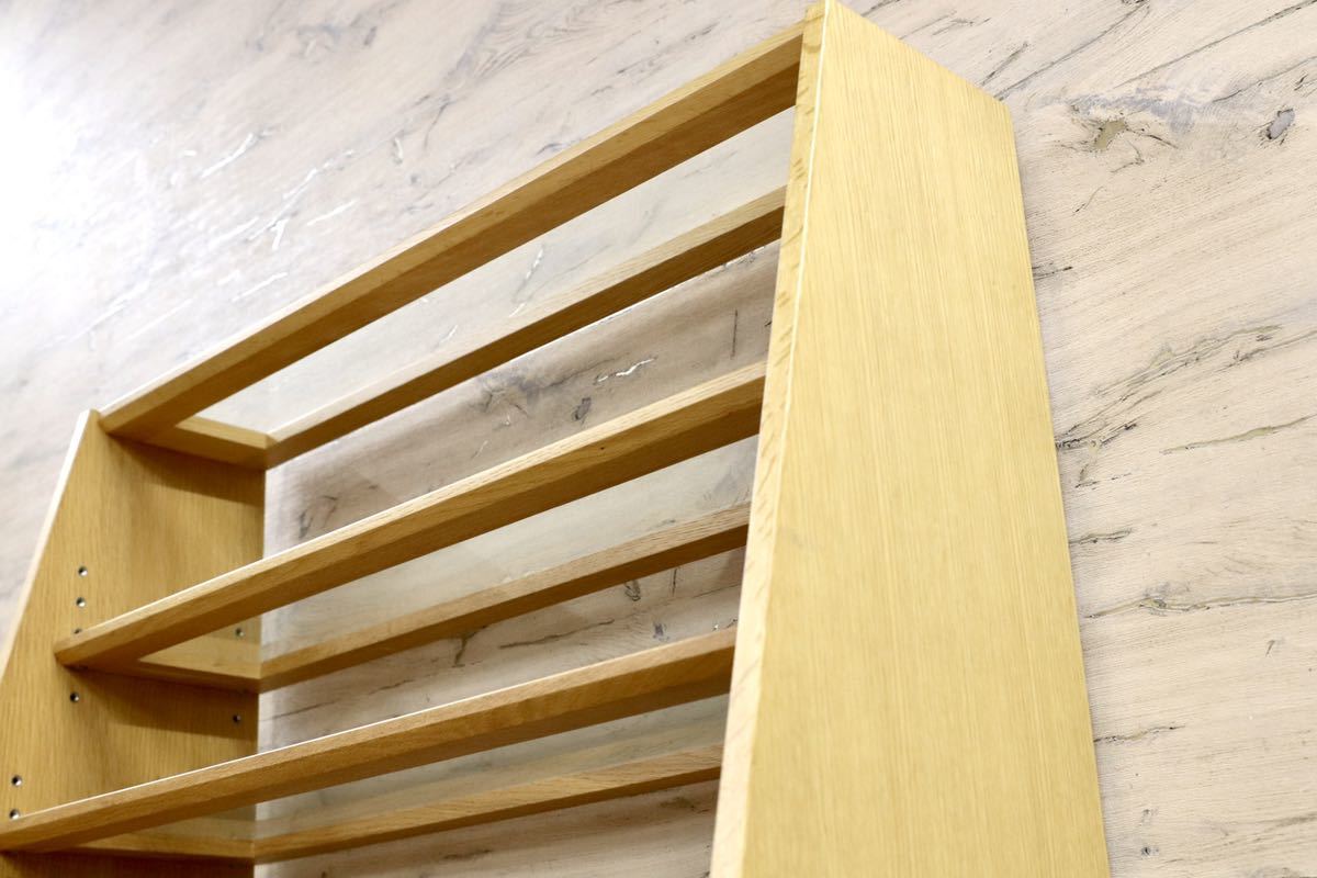 GMFS242B○オーク材 北欧スタイル 陳列棚 店舗什器 ラック 飾り棚 シンプル ナチュラル