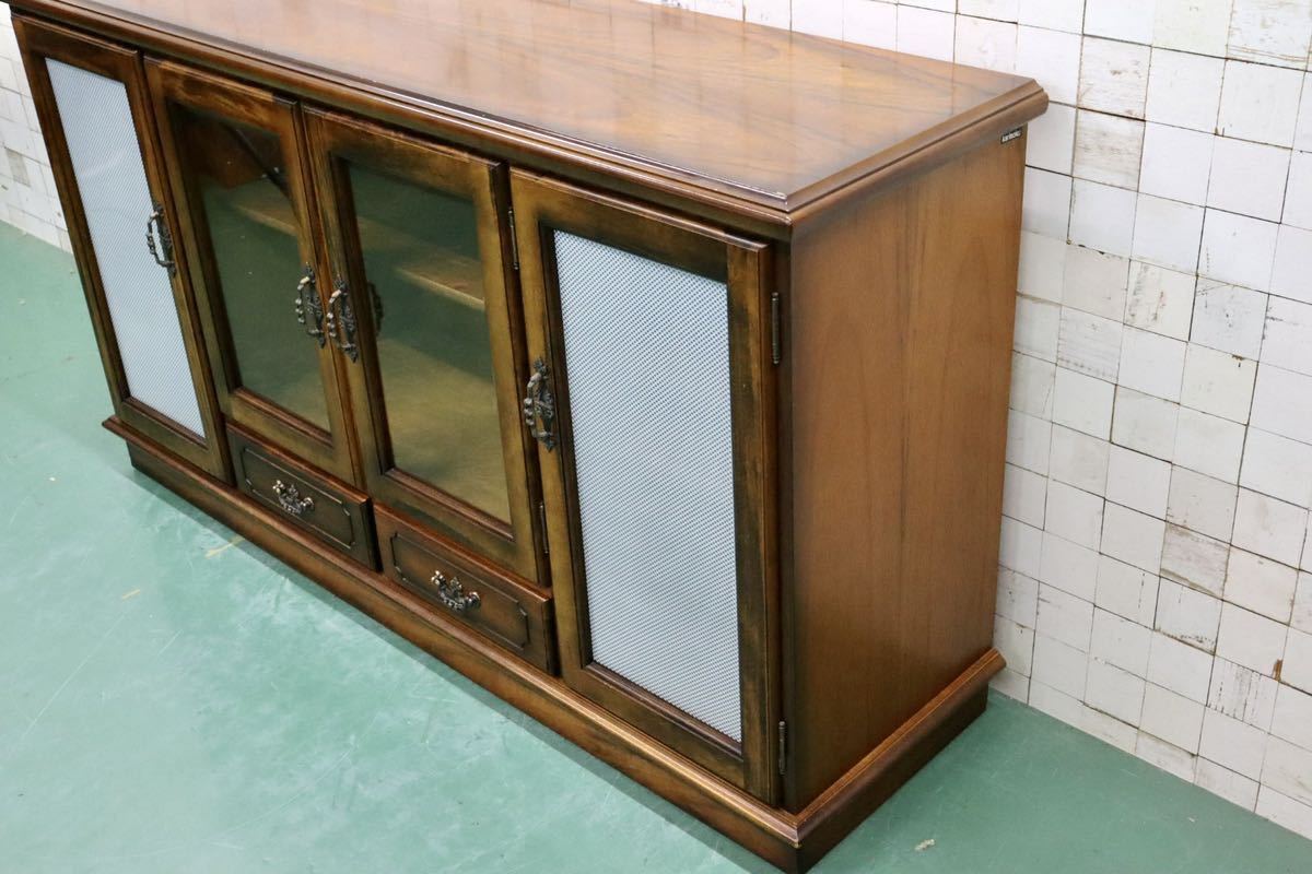 GMGT35○karimoku / カリモク コロニアル サイドボード リビングボード 飾り棚 収納家具 キャビネット ブナ材 国産家具 定価約26万