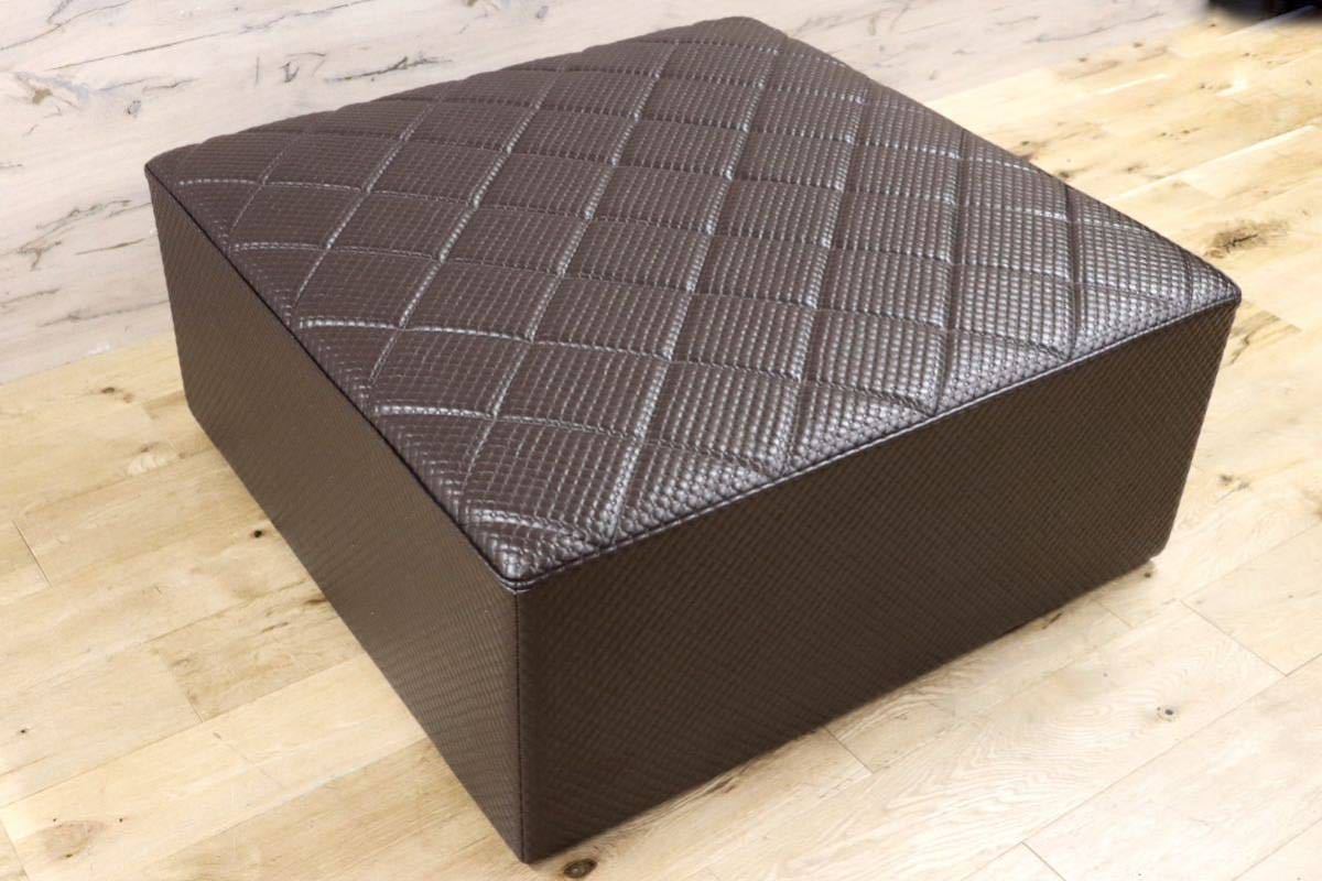 GMGN5○クラシック モダン スツール 腰掛け 1人掛けソファ スクエアソファ ラウンジ リビング モデルルーム展示品