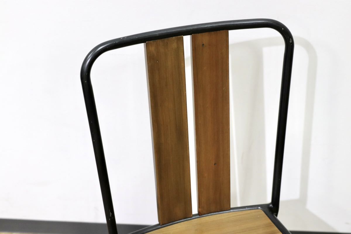 GMGN303B○MANHATTAN CHAIR / マンハッタンチェア 椅子 ダイニングチェア 2脚セット インダストリアル ウッド スチール 定価3.6万