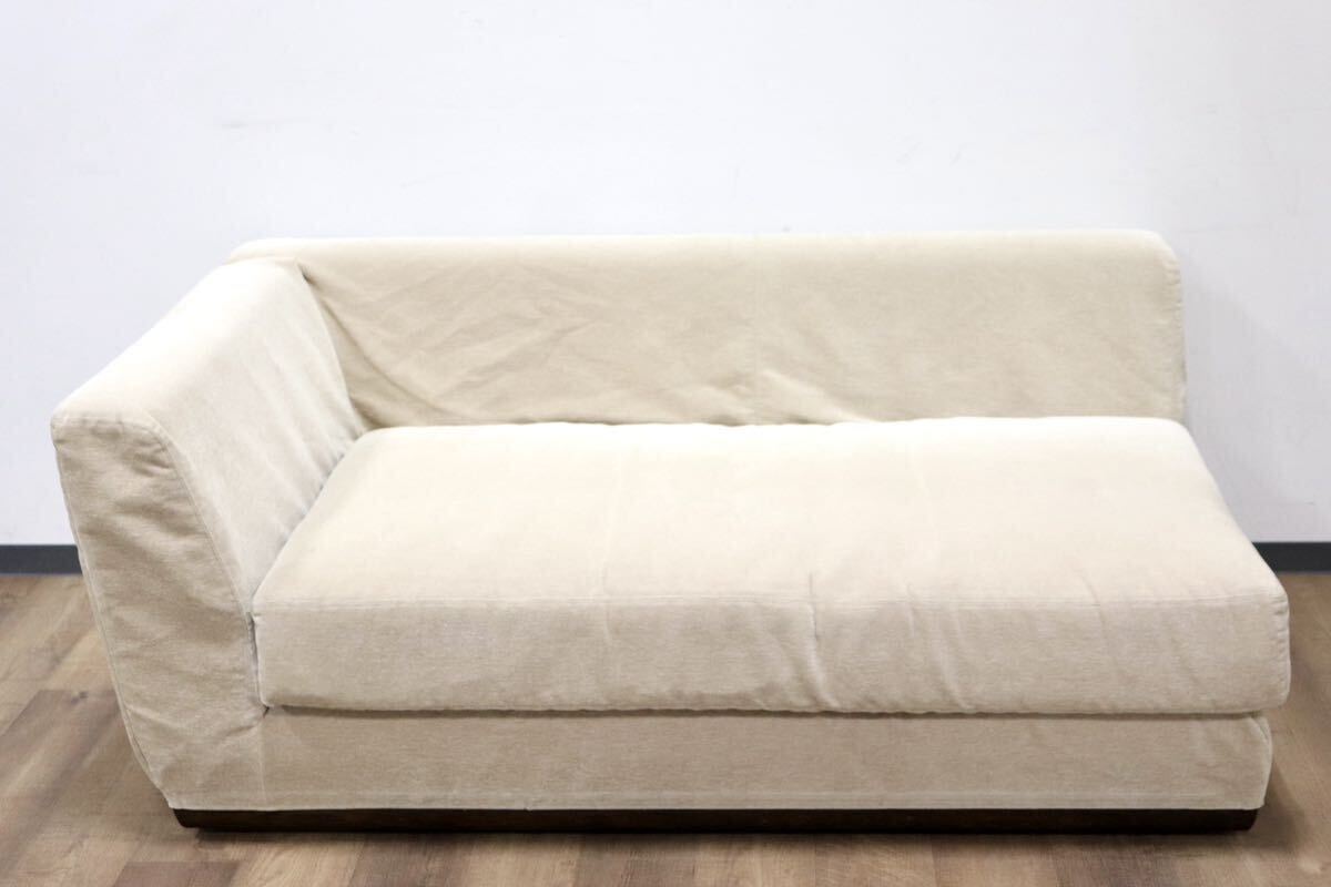 GMGH417○karimoku / カリモク UU7838 右肘 2人掛けソファ ラブソファ カウチソファ カバーリング ファブリック ベージュ モダン 国産家具