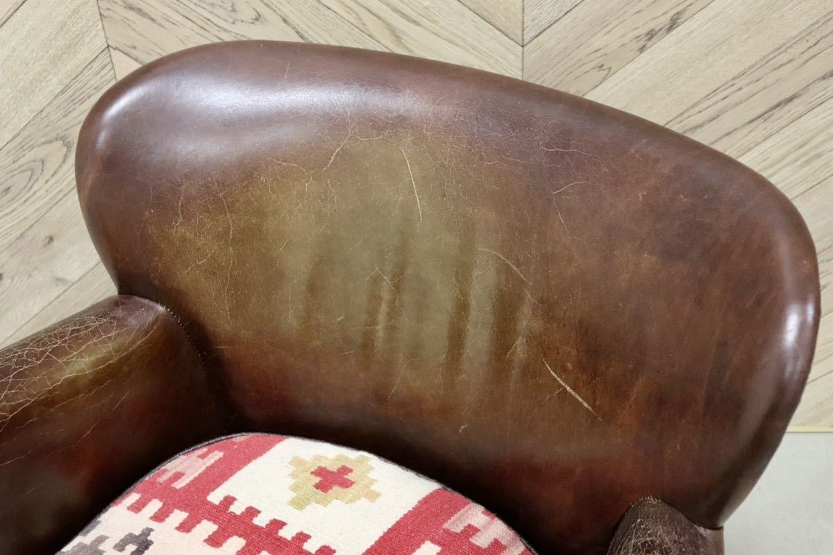 GMGH114○HALO / ハロ ASPLUND アスプルンド プロフェッサー 1人掛けソファ シングルソファ ラウンジチェア ヴィンテージ 本革 定価約17万